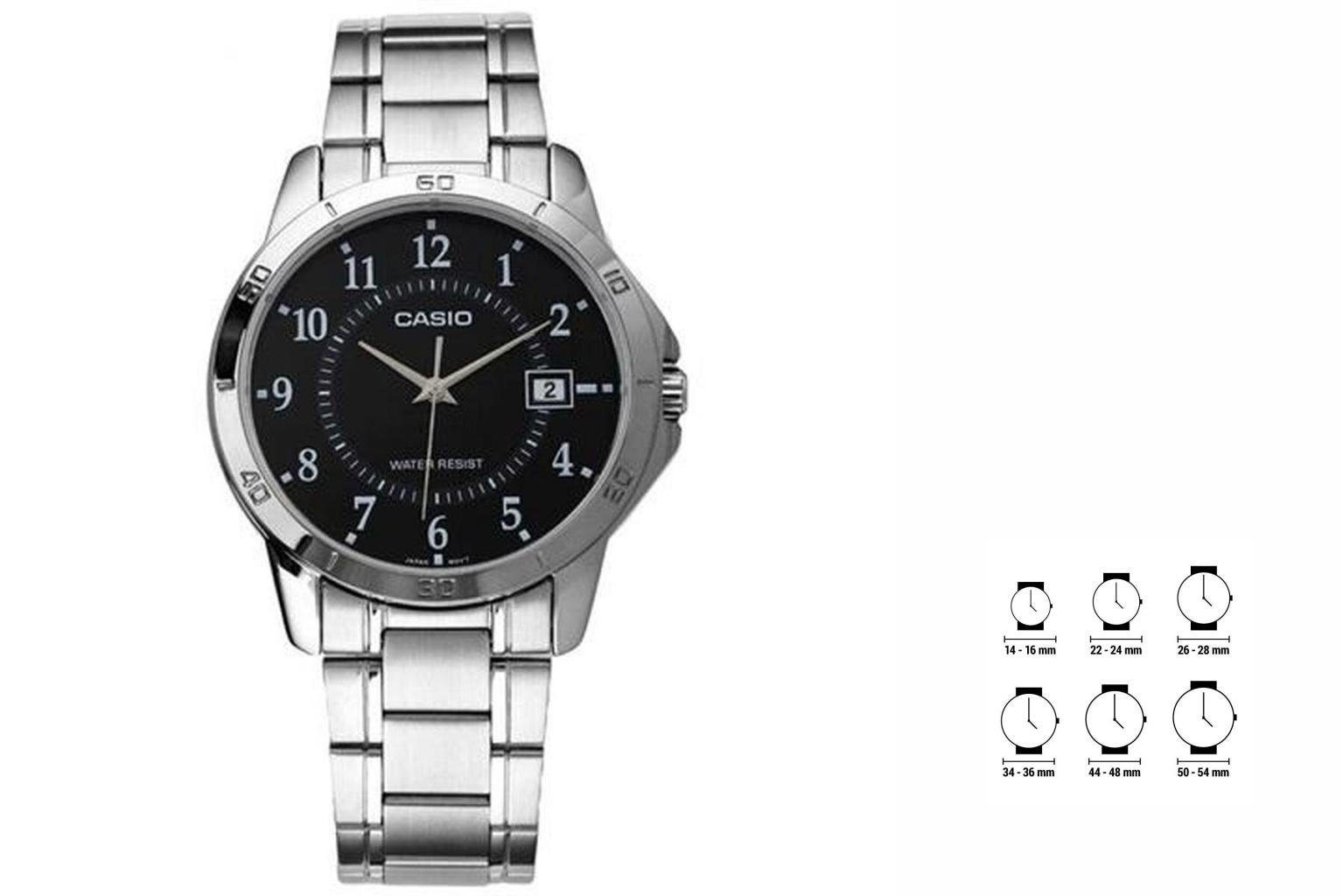 CASIO Multifunktionsuhr Casio Damen Analog Quarz Uhr mit Edelstahl ...