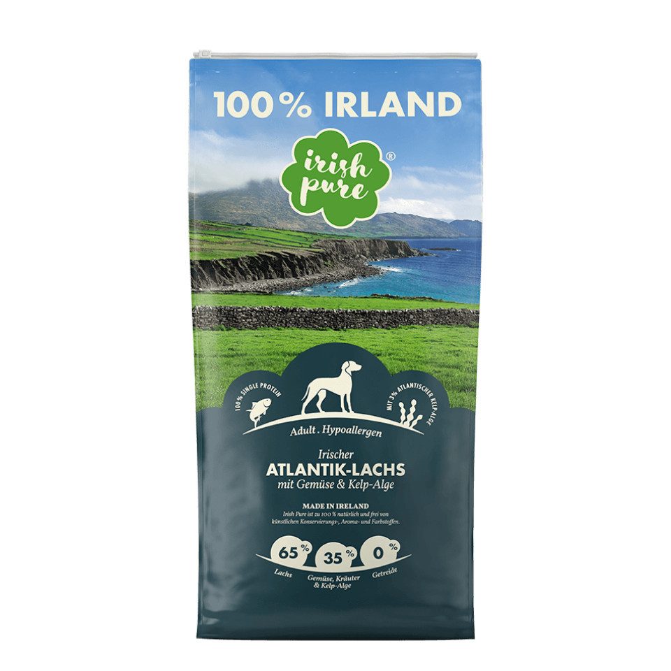 Irish Pure Irish Pure Atlantik Lachs - hypoallergenes, proteinreiches Hundefutter, Trockenfutter für: Hunde