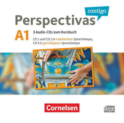 Cornelsen Verlag Hörspiel-CD Perspectivas contigo - Spanisch für Erwachsene - A1, 3 Audio-CDs