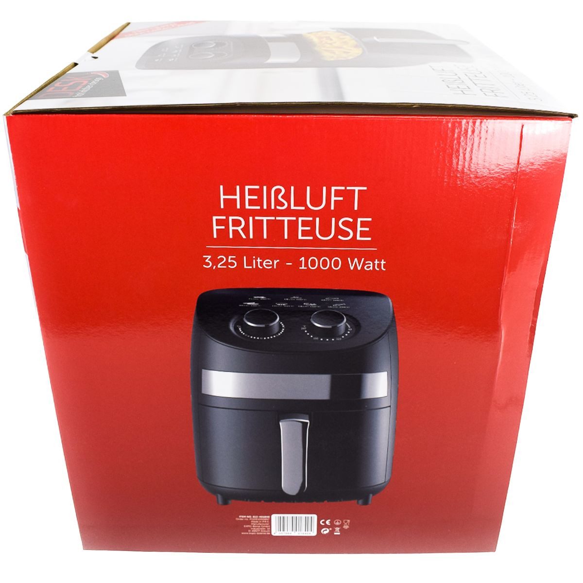 DESKI Heißluftfritteuse, 1000 W, einstellbar