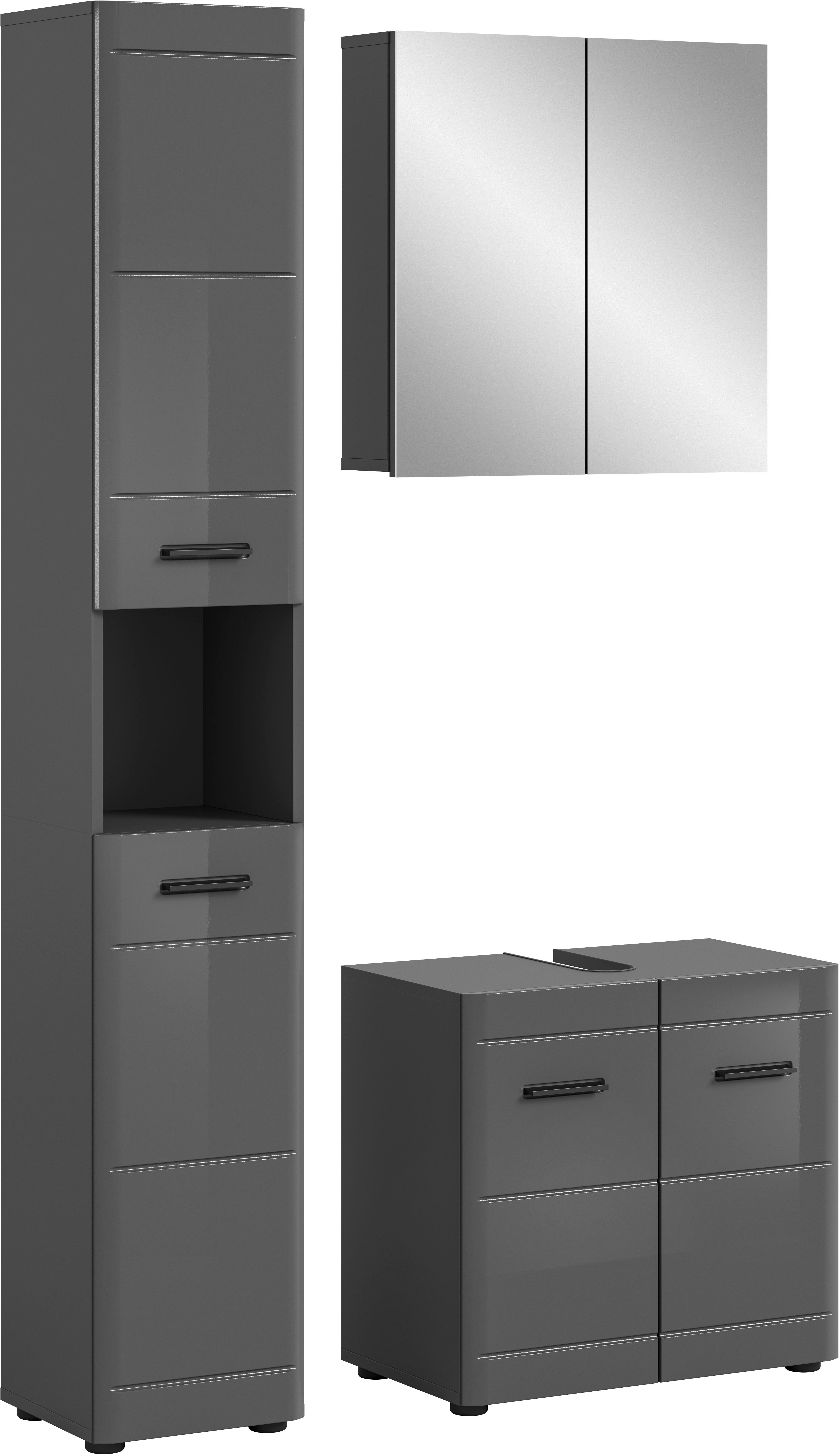 welltime Badmöbel-Set Doux, bestehend aus: Hochschrank, günstig online kaufen