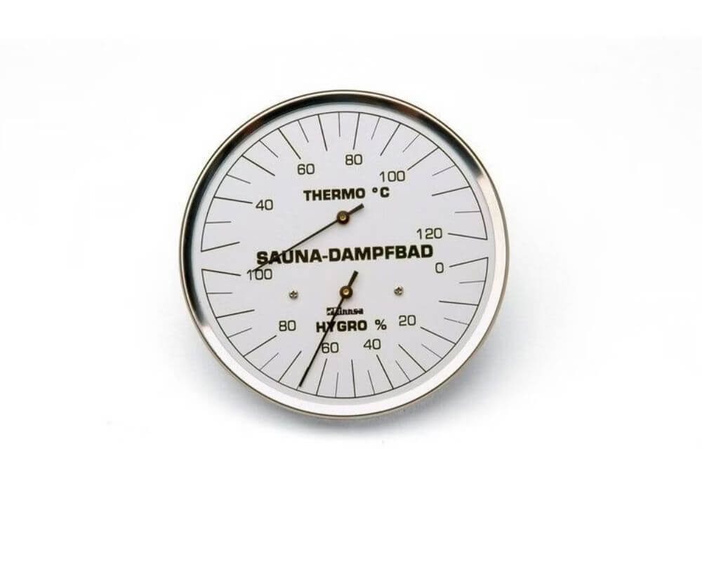 Finnsa® GmbH Infrarot-Thermometer Dampfbadklimamesser 130 mm - mit Flansch