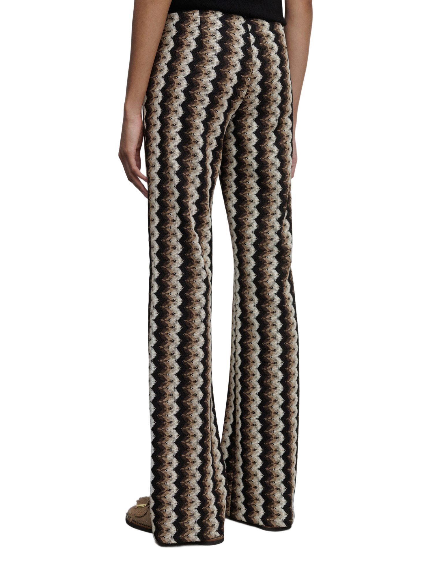 Cambio Stoffhose bunt, Casual, Modal, Gestreift, Flared Fit