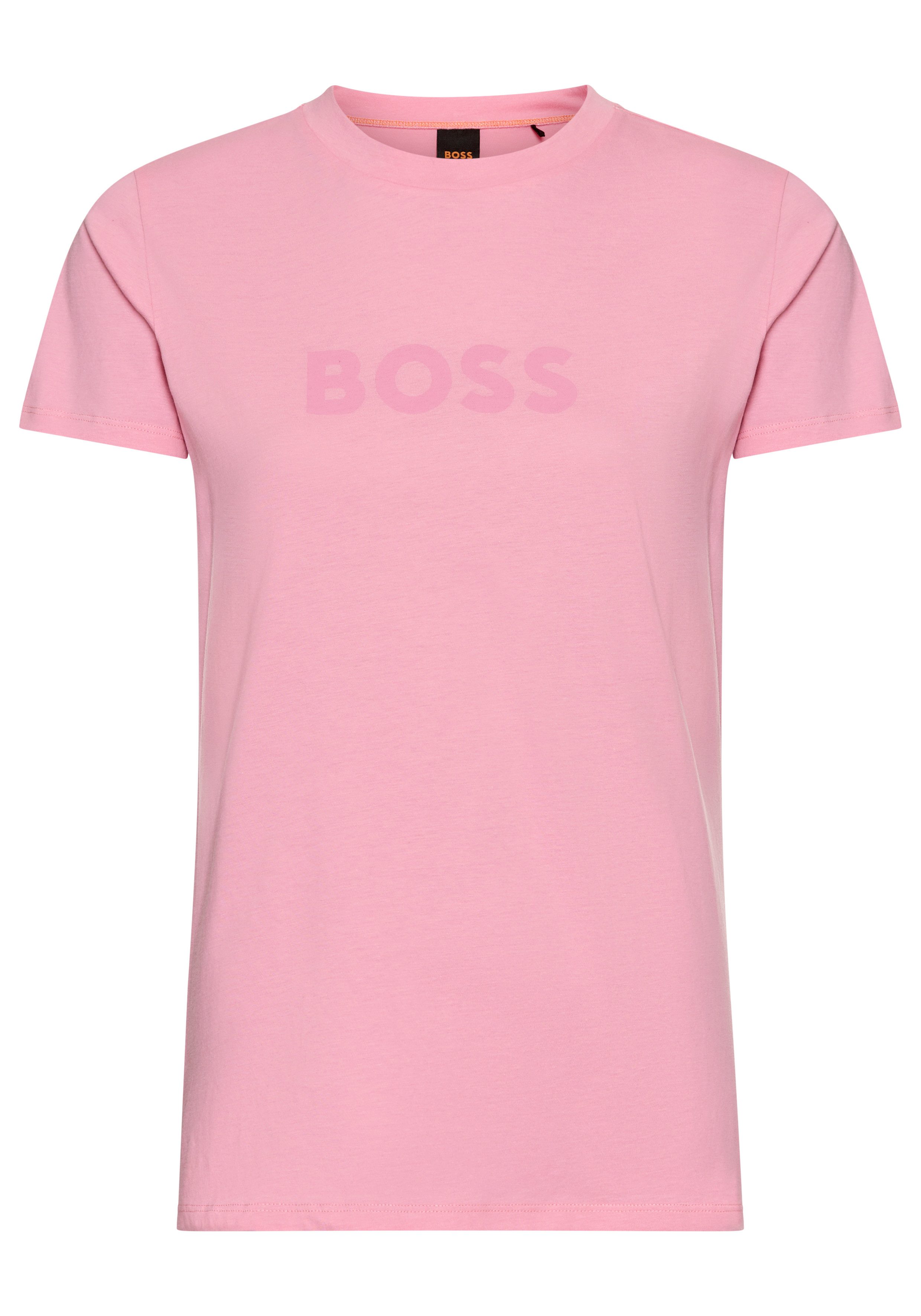 BOSS ORANGE T-Shirt Elogo Premium Damenmode mit BOSS-Schriftzug günstig online kaufen
