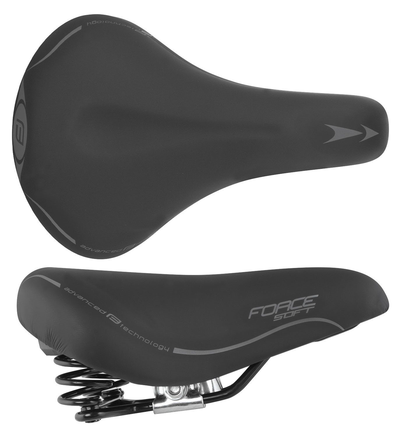 FORCE Fahrradsattel Sattel FORCE SOFT LADY