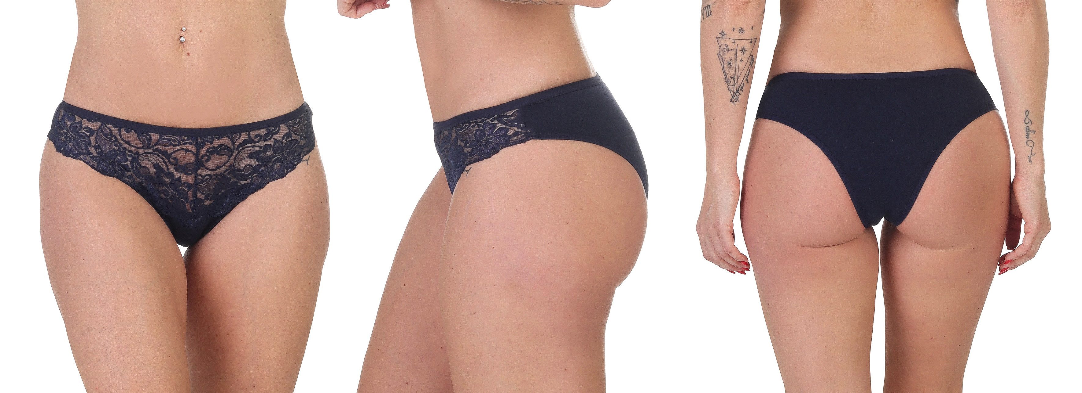 Rungassi Brasilslip 5er Set Brasil-Slip Tanga aus 95% Baumwolle 9087 Größe: XL
