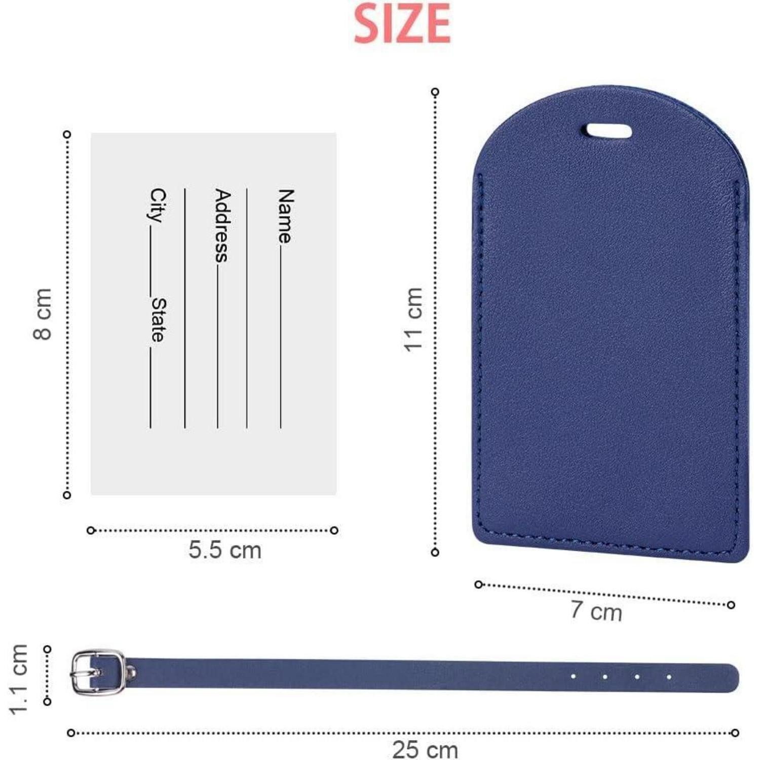 LuxusKollektion Gepäckanhänger Kofferanhänger Gepäckanhänger Namensschild 6PCS Mehrfarbig