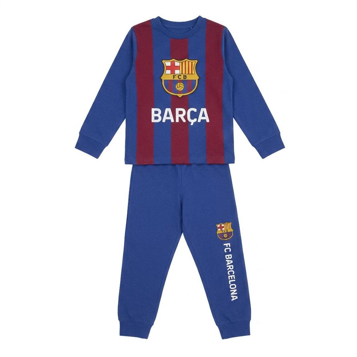 FC Barcelona Pyjama Pyjama Kinder lang für Schlafen Zuhause und gemütliche Abende