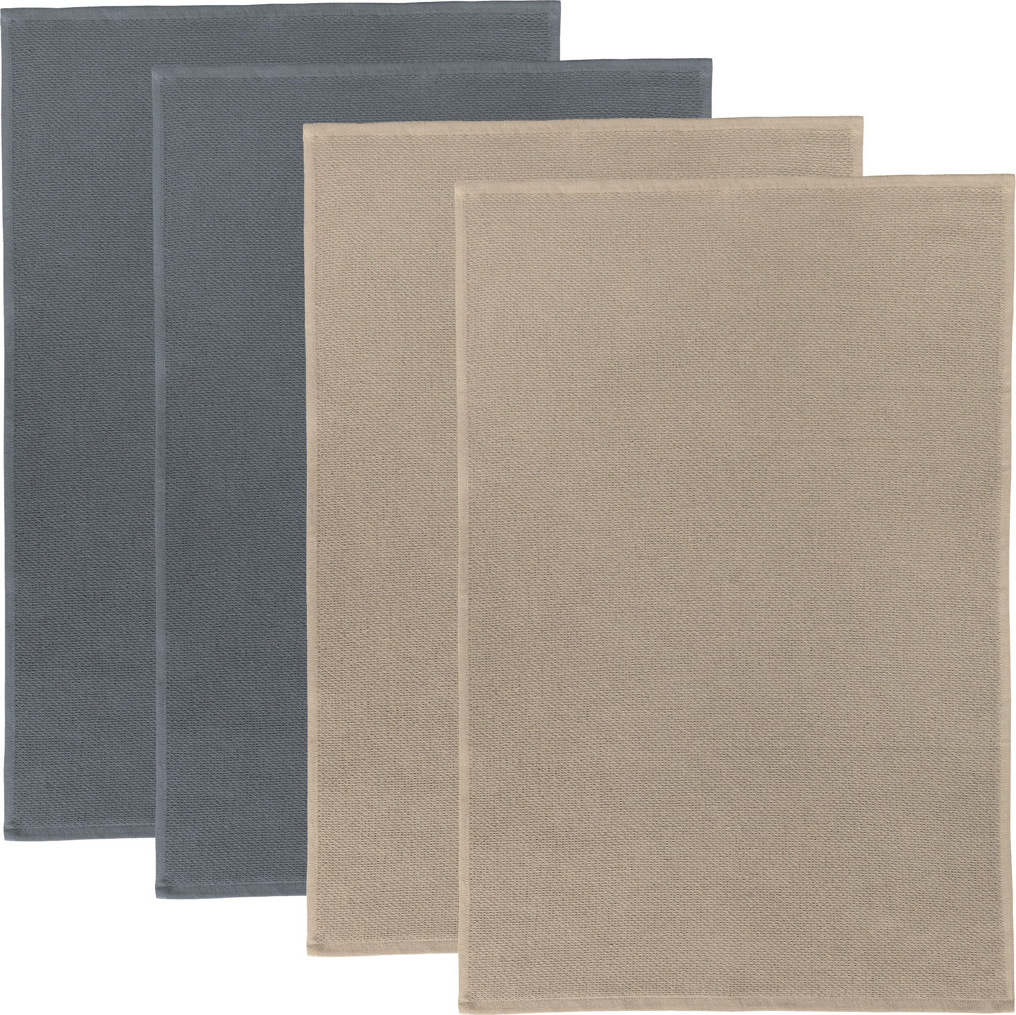 Geschirrtuch Frottier-Geschirrtuch 2-farbig 4er-Pack