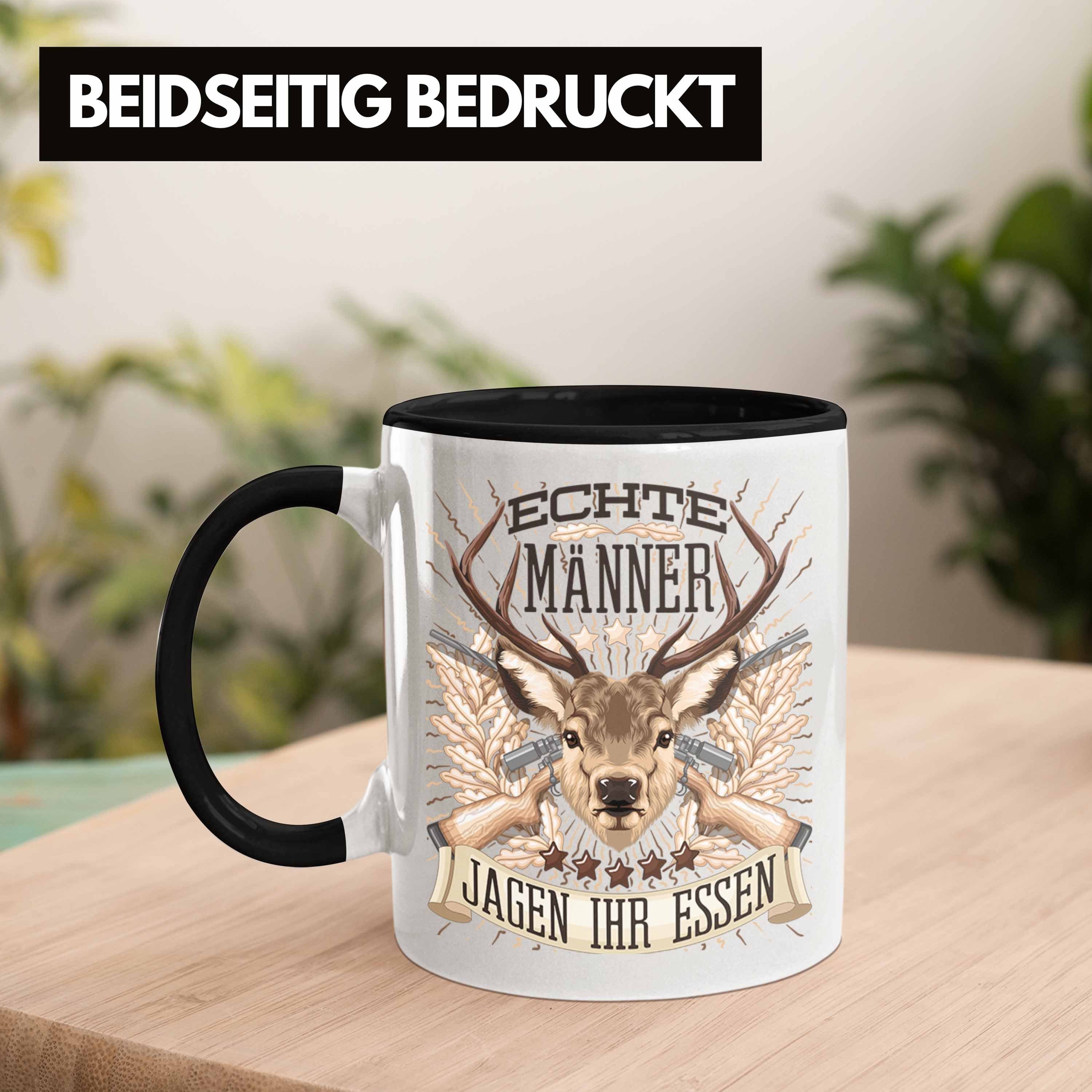 Spruch Jagen Ja Schwarz Tasse Männer Becher für Tasse Ihr Jäger Geschenk Essen Trendation Jäger