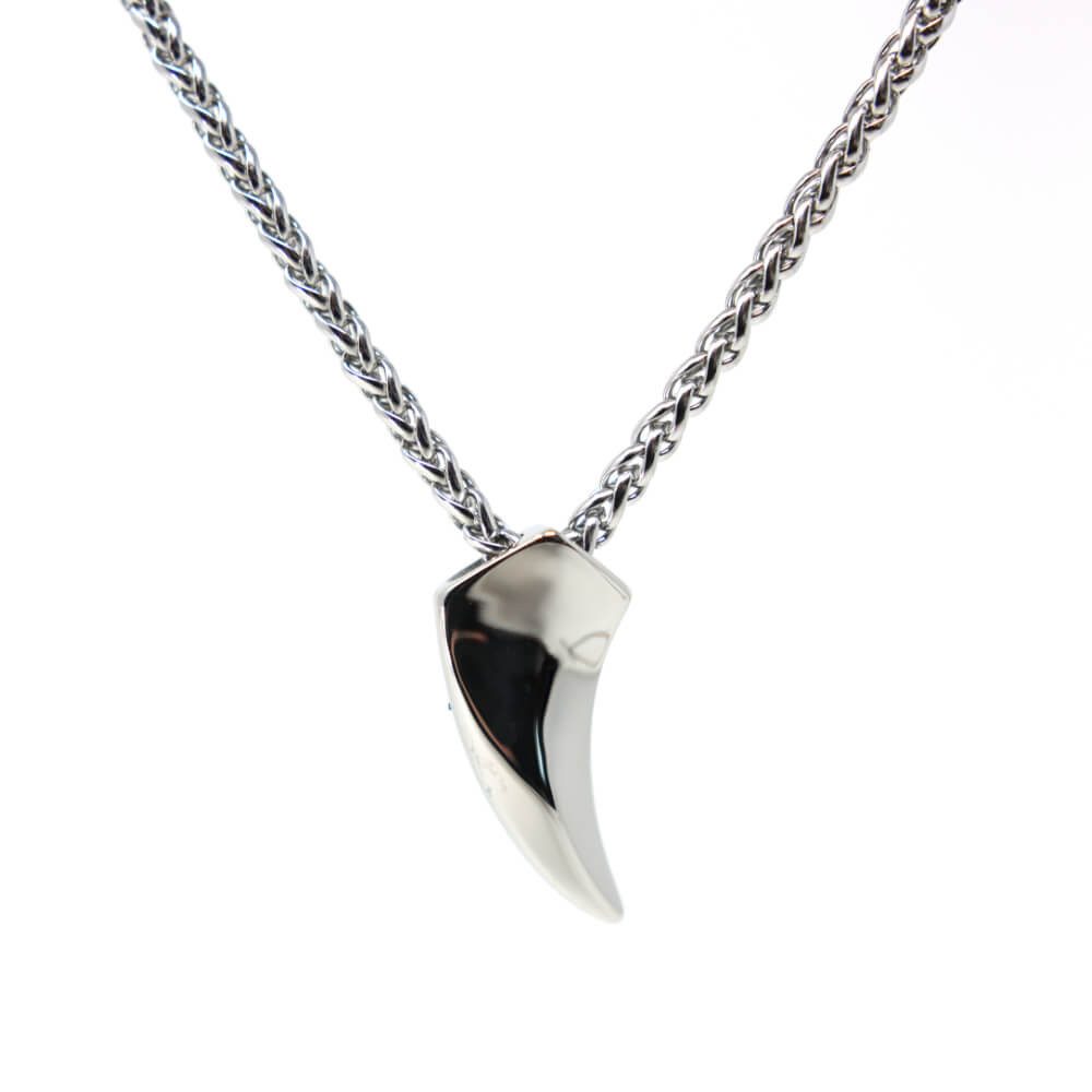 DALMARO Kette mit Anhänger Lederkette Edelstahlkette 316L SÄBELZAHN, Herren günstig online kaufen