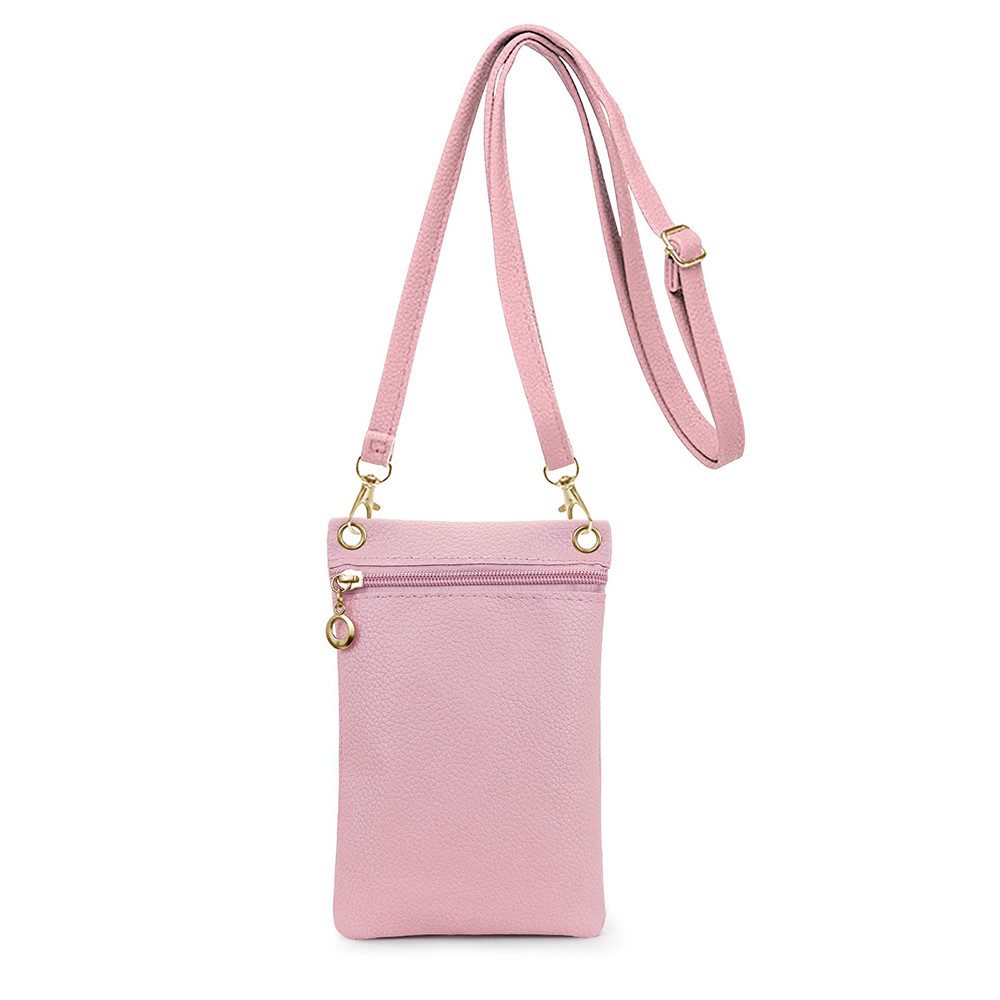 Zaewry Umhängetasche Handytasche mit abnehmbaren Umhängeriemen,Handytasche, für Einkaufen, Dating und Spaziergänge,Münztasche, Kreditkartenetui