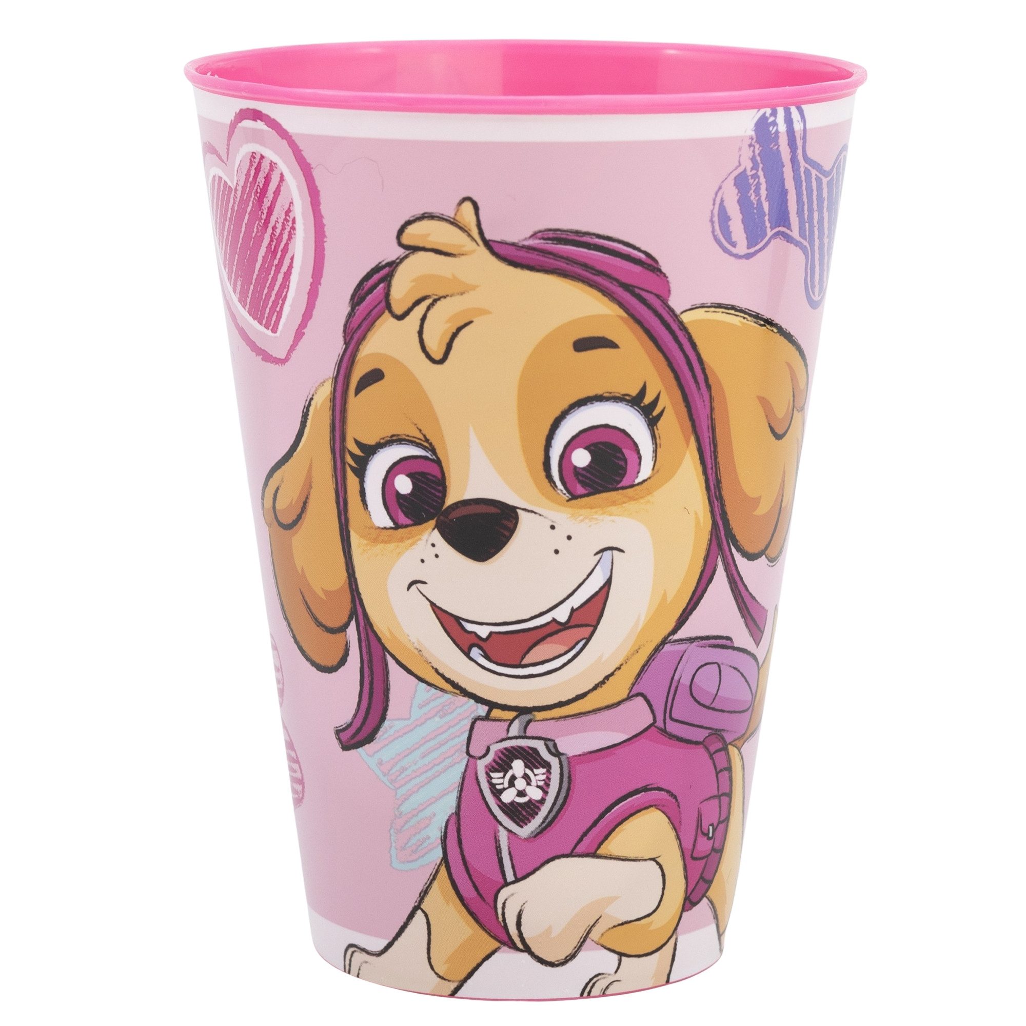 PAW PATROL Kindergeschirr-Set Paw Patrol Skye Everest Kinder Geschirr-Set 3 teilig (3-tlg), 1 Personen, BPA-Frei, XL Becher Teller Schüssel