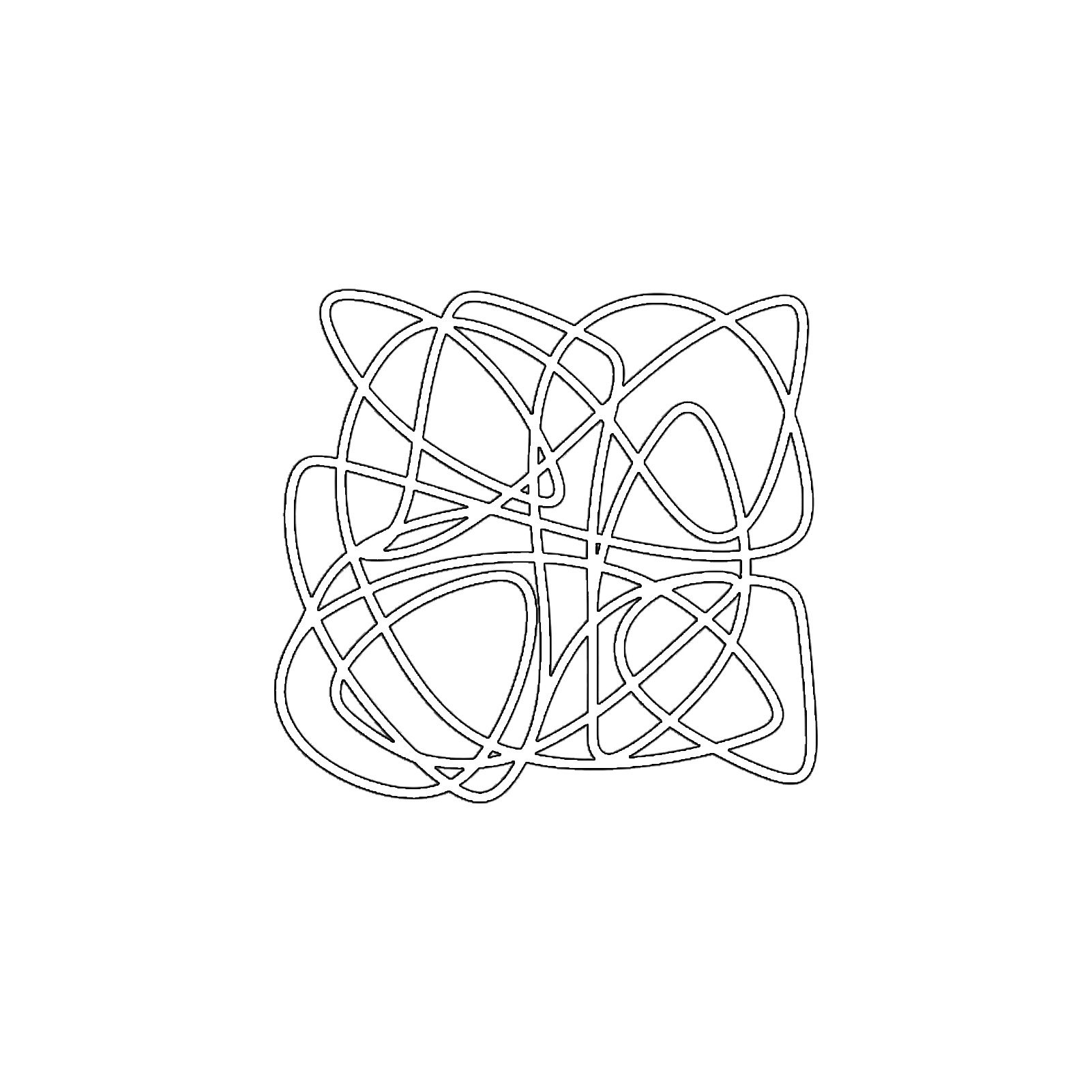 Jumpeak Wanddekoobjekt Abstrakte Wanddekoration mit geometrischen Linienmustern,künstlerisch, Metall, 4 Farben,1 Größen, Wanddekoration für das Wohnzimmer,schlicht
