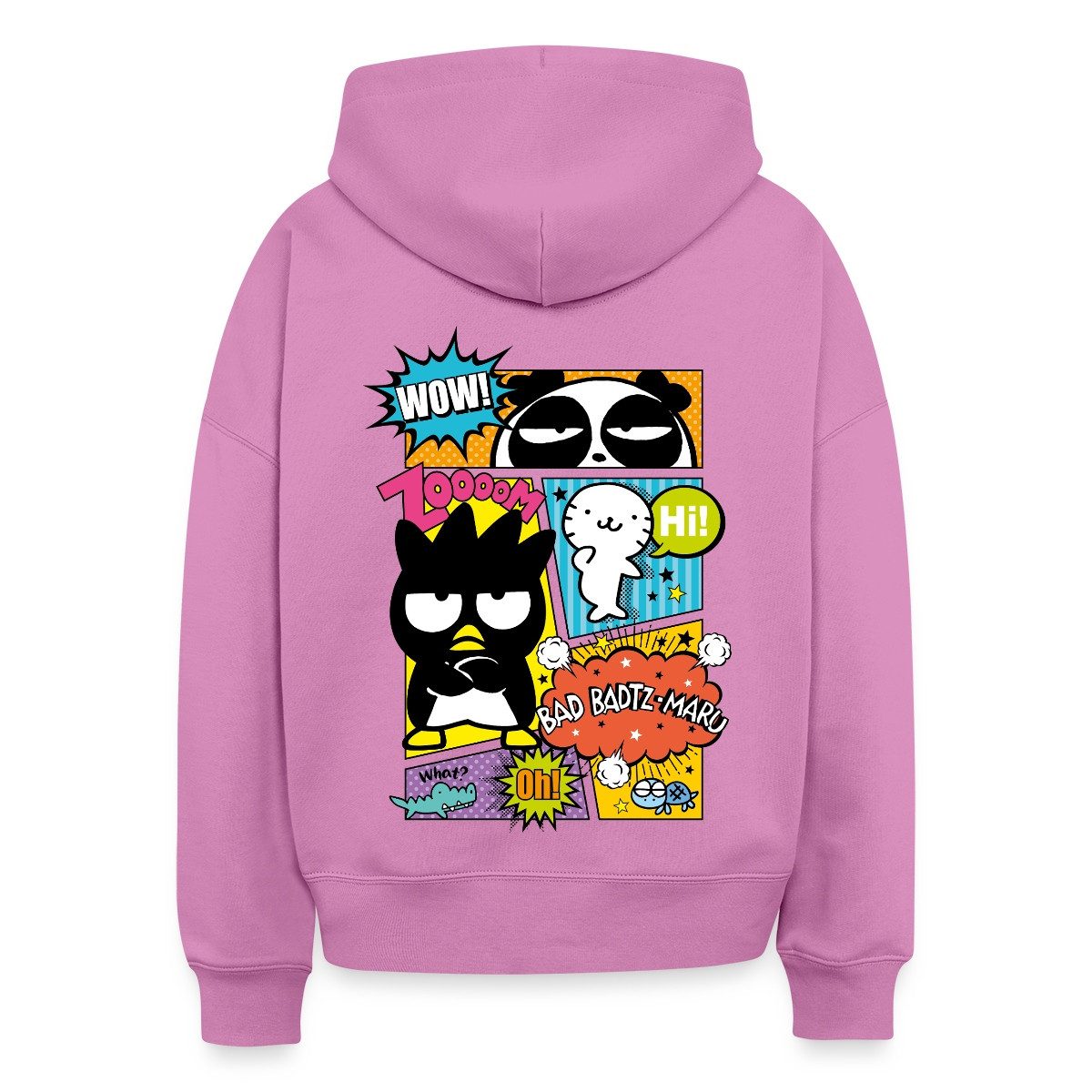 Spreadshirt Hoodie Bad Badtz-Maru Mit Freunden Im Comic Stil Frauen Boxy Organic Hoodie (1-tlg)