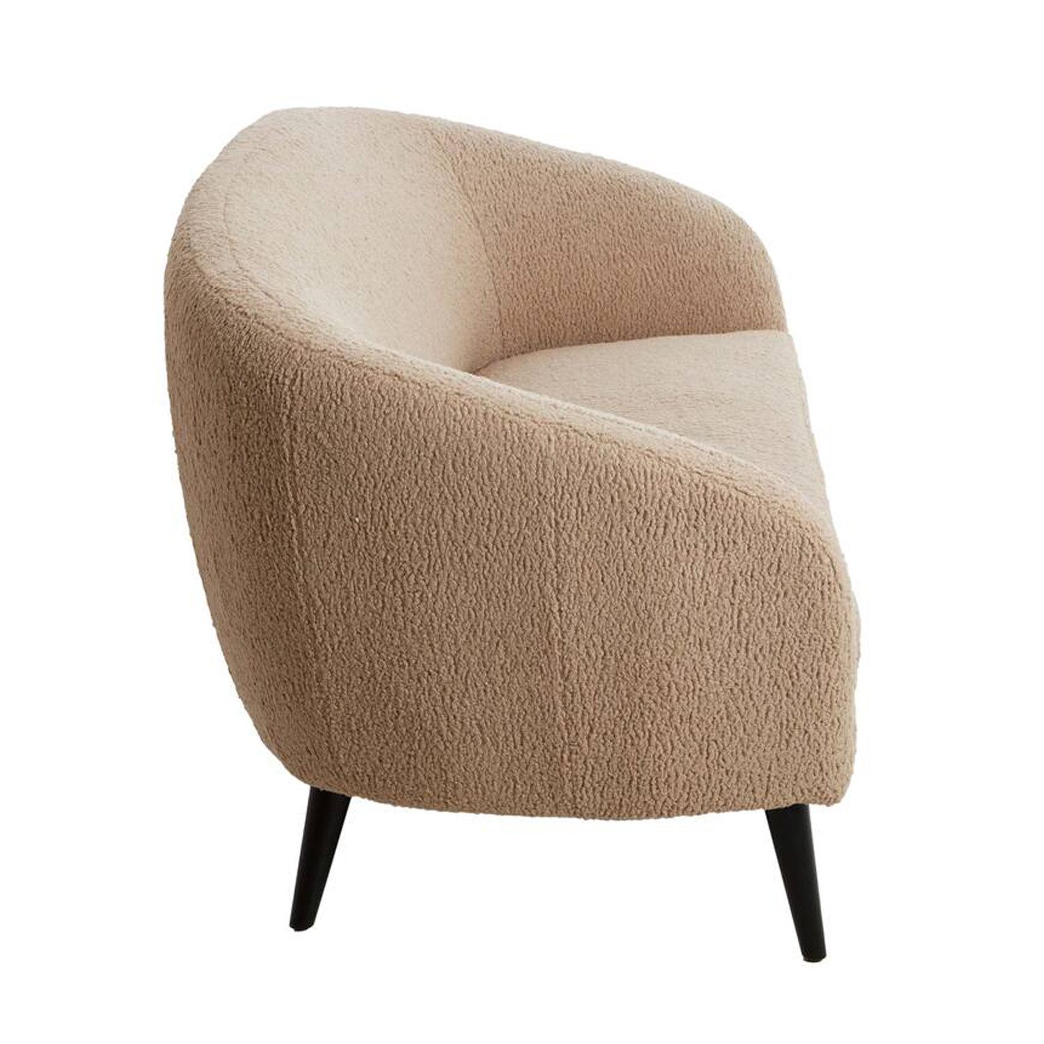 Light & Living Sofa Couch Sofa ALMOND von Light & Living 160x72x79 cm Teddy Sand