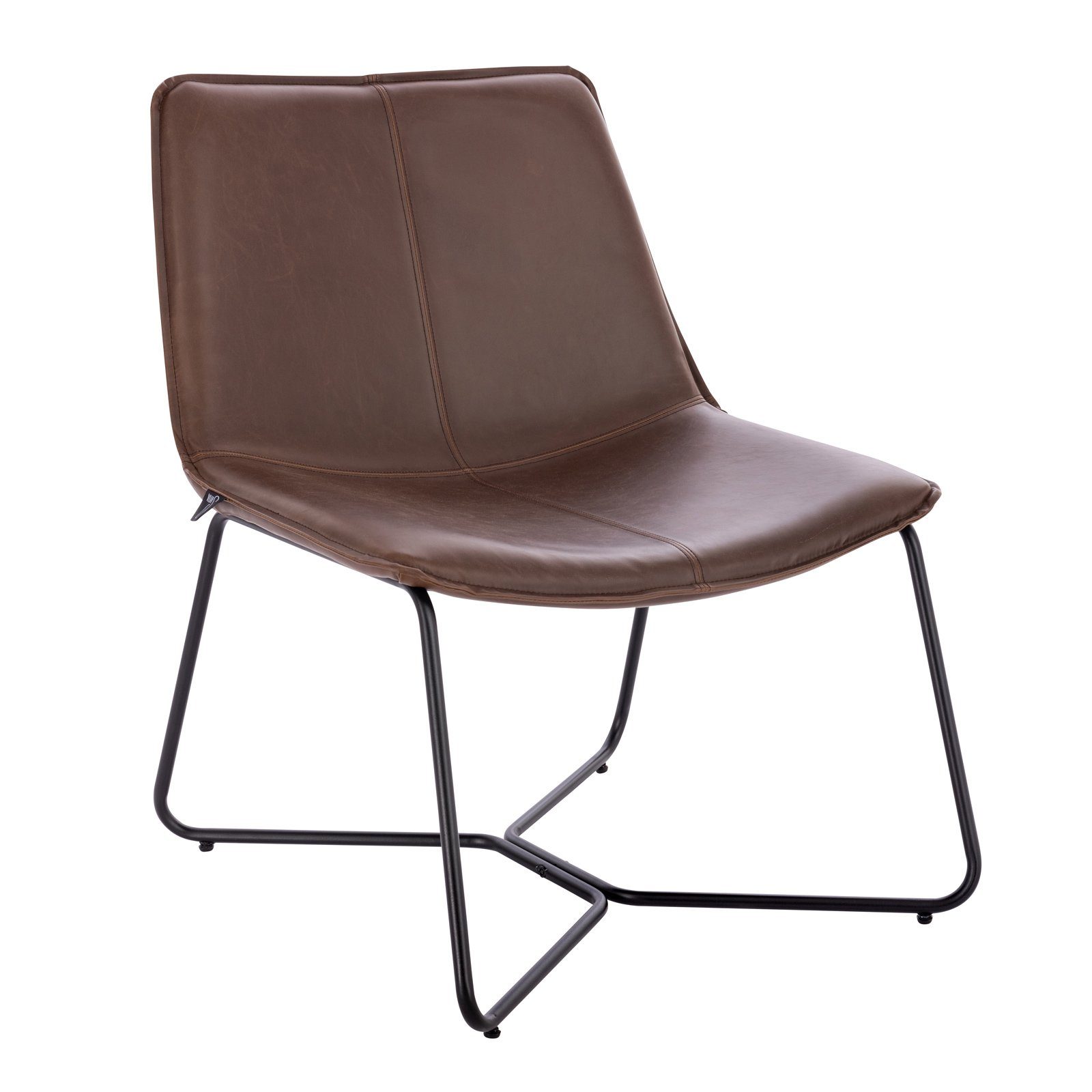 SVITA Loungesessel RON (1-St), Cocktailsessel, Clubsessel, große Sitzfläche, Kunstleder
