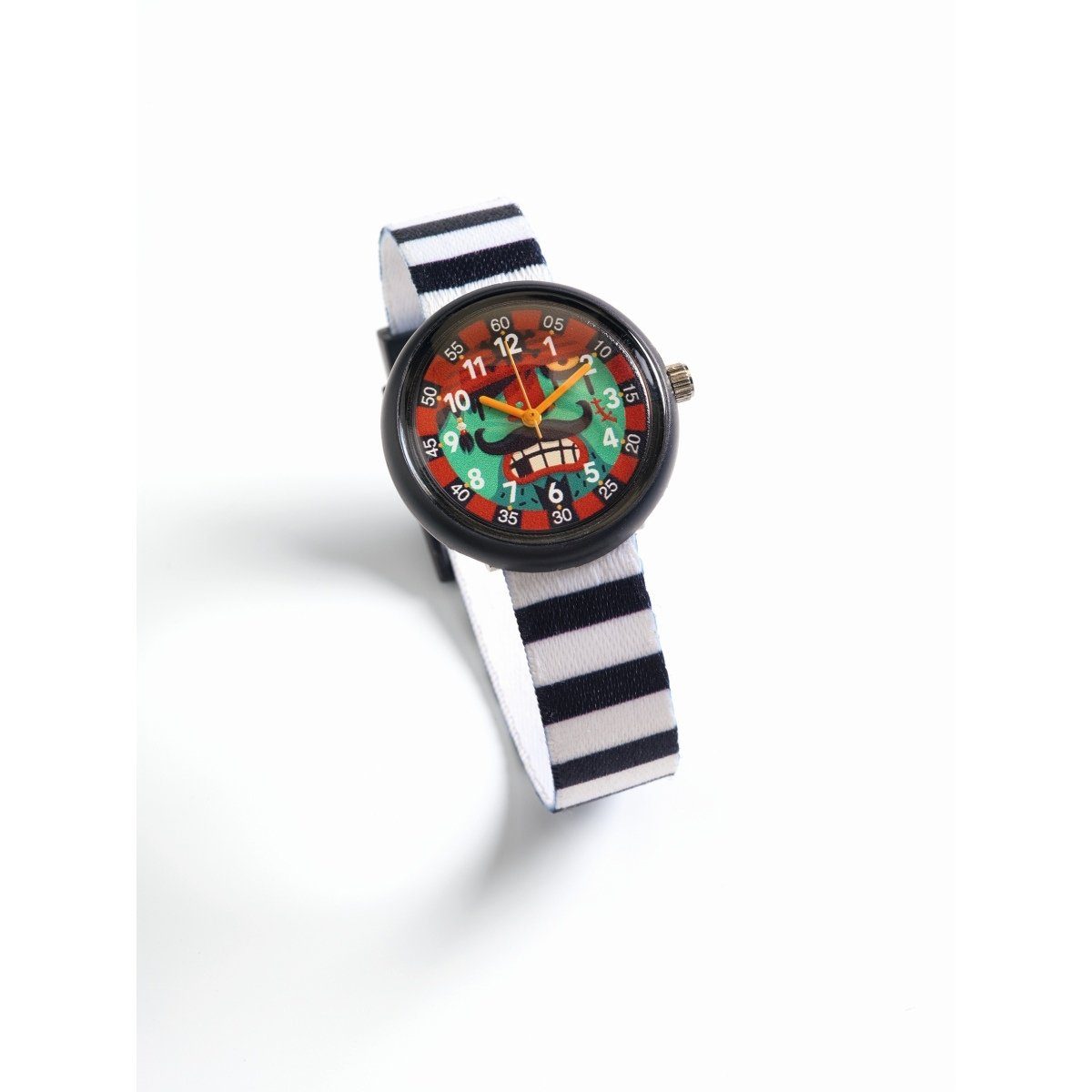 in Kinder Quarzuhr Armbanduhr buntem DJECO Piraten Design