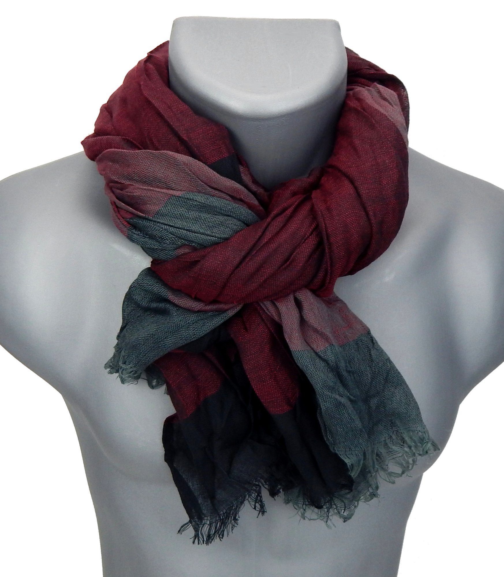 Ella Jonte Modeschal, breiter Herrenschal in 3 Farben Viskose