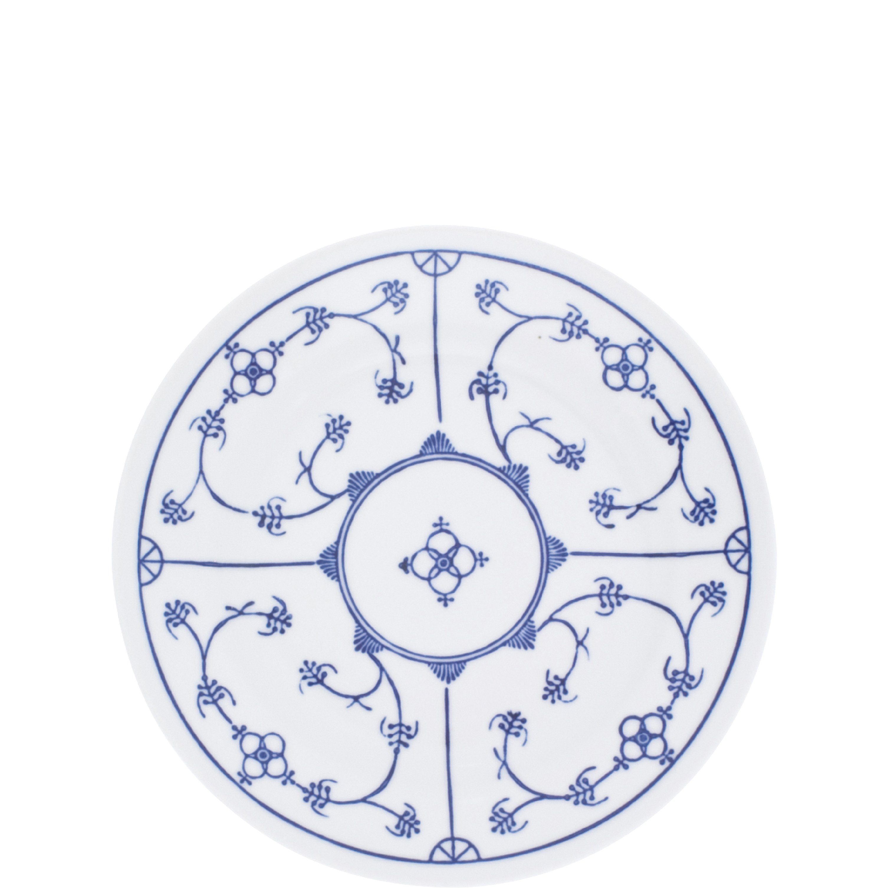 KAHLA Frühstücksteller Blau Saks 19 cm, (1 St), von Hand dekoriert