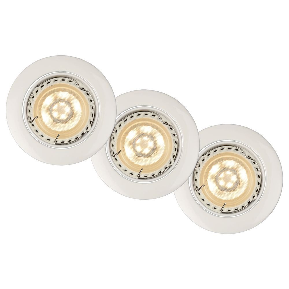 Lucide Einbauleuchte LED Einbaustrahler Focus in Weiß 3x5W 960lm 3000K, LED