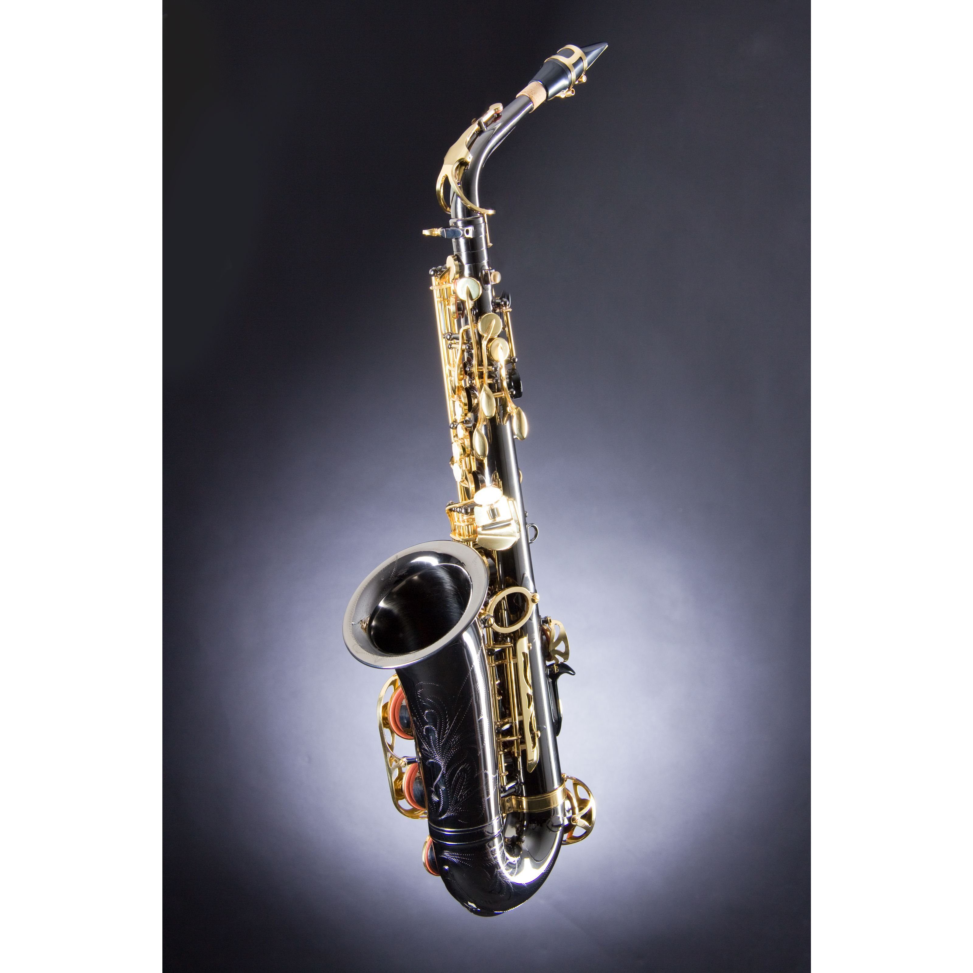 Monzani Saxophon, MZAS-333 Altsaxophon Schwarz Lackiert Messingkorpus Inklusive Mundstück und Koffer Rucksackvorrichtung Gravur Stimmung Eb 2.62 kg Ideal für Einsteiger und Zweitinstrument, Saxophone, Alt Saxophone, Altsaxophon, Schwarz Lackiert, Einsteiger saxophon