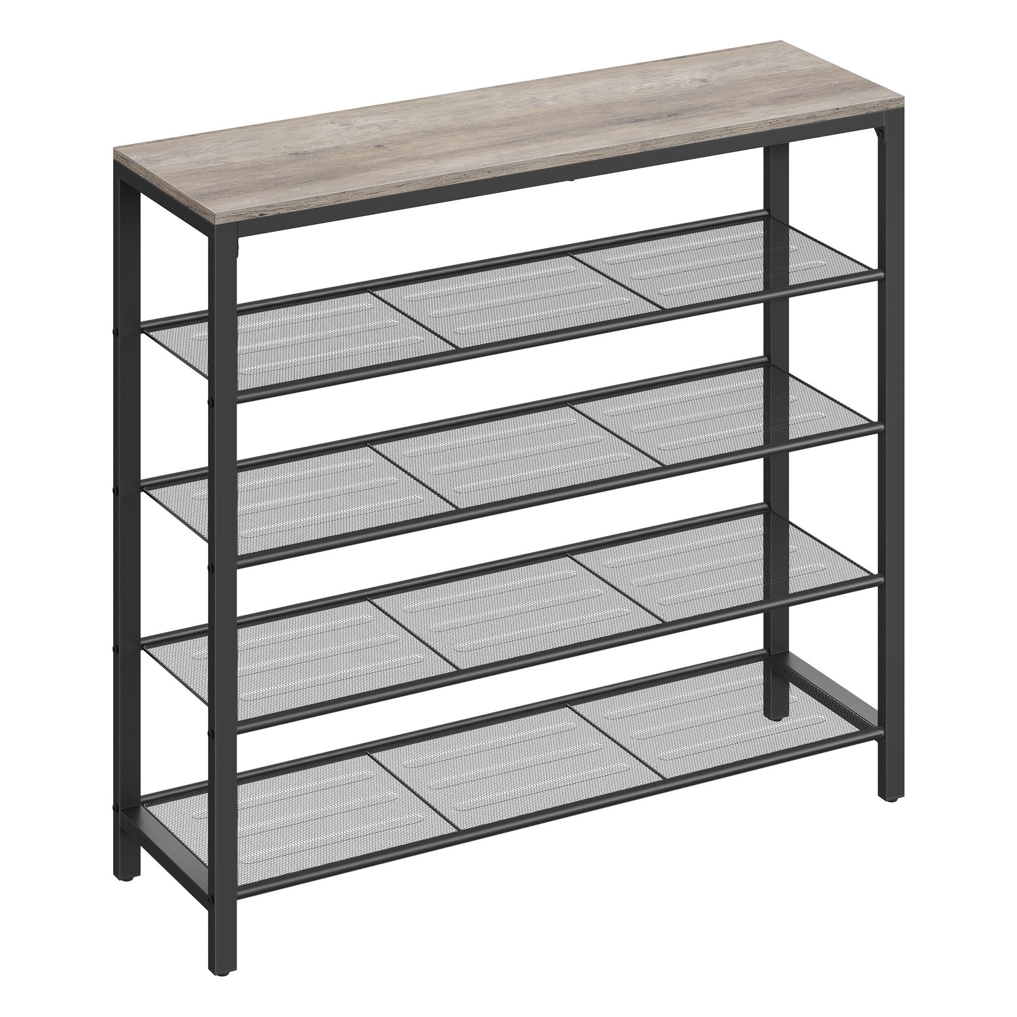 VASAGLE Schuhregal Schuhschrank, Schuhablagen, Metallgestell, Höhe 72-152cm günstig online kaufen