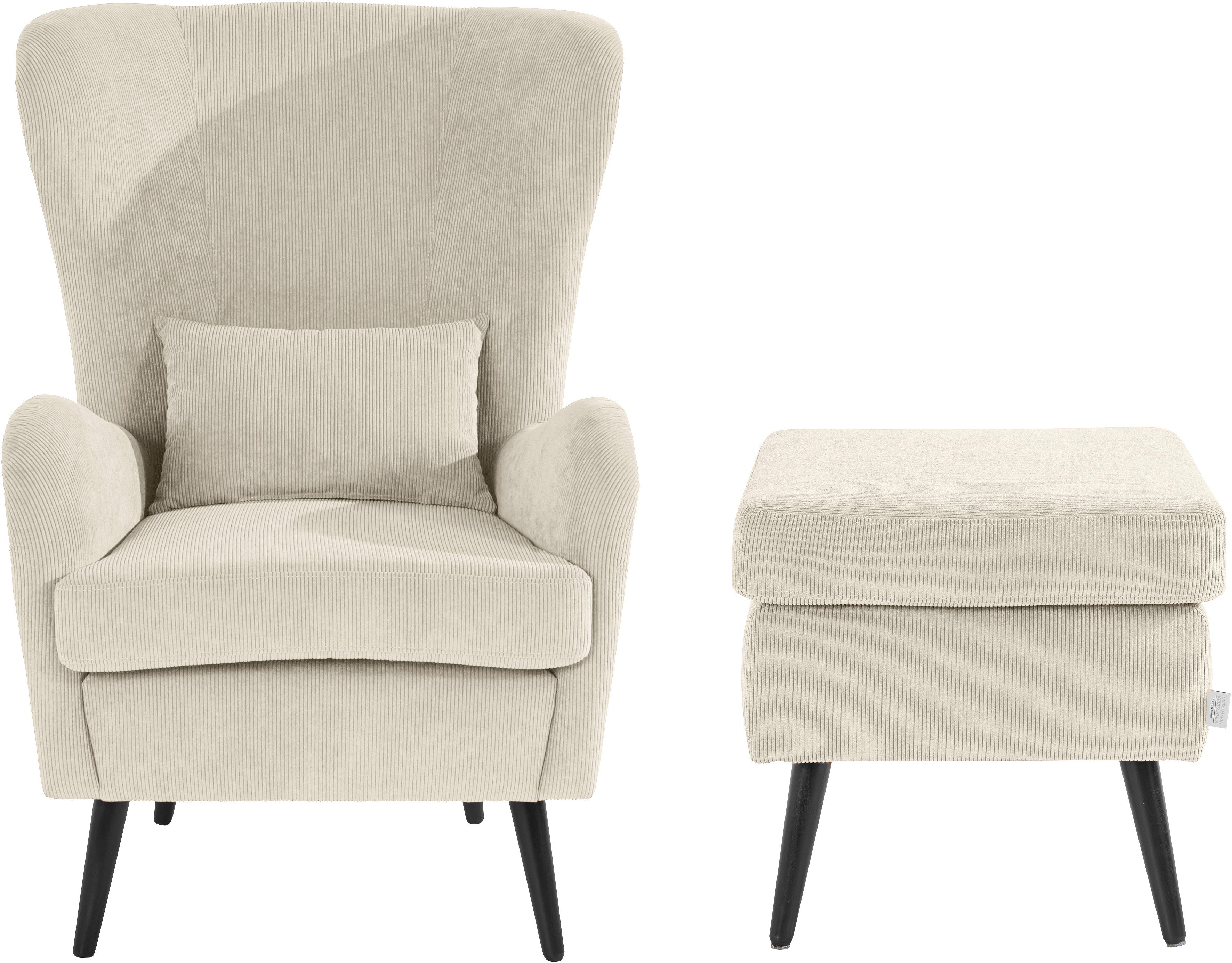 Guido Maria Kretschmer Home&Living Sessel "Sallito", incl. Hocker, in 6 Bez günstig online kaufen