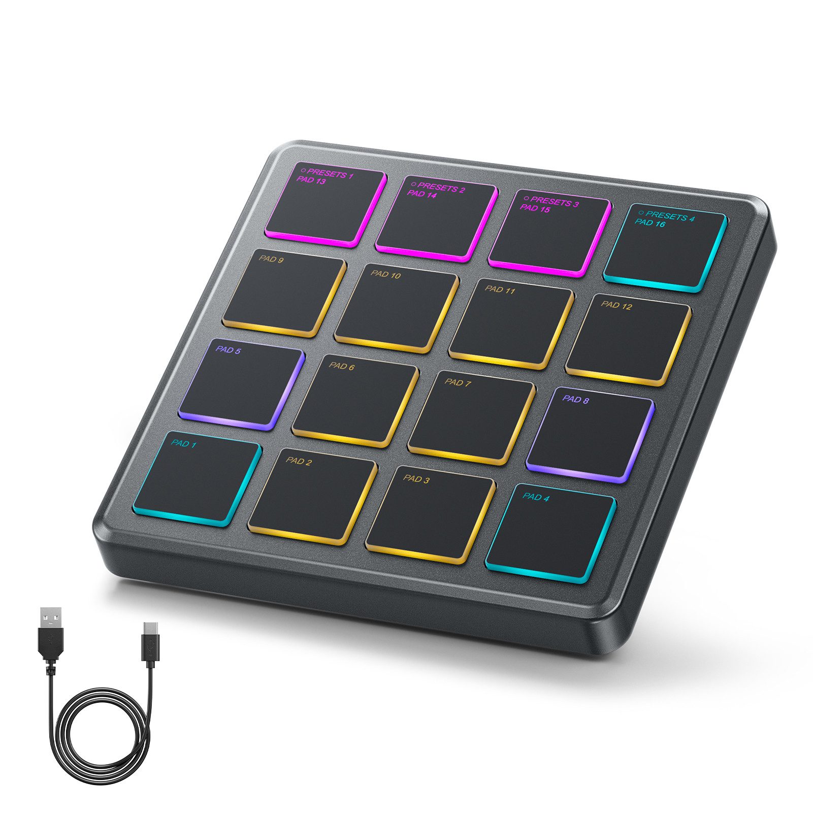 Donner DJ Controller Drahtloser MIDI-Controller + Melodics Cubase Software STARRYPAD MINI