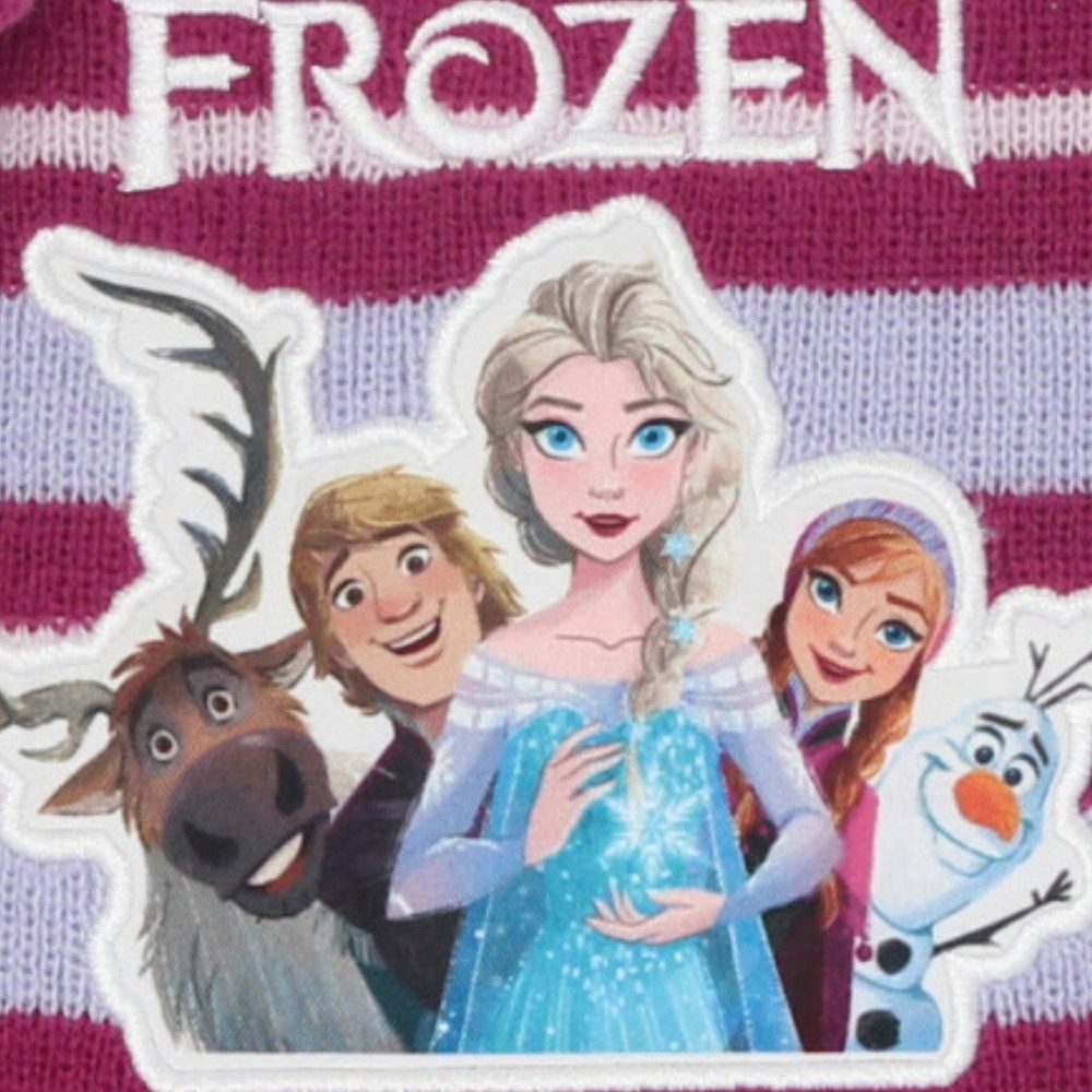 Disney Schlupfmütze Disney Die Eiskönigin Elsa Kinder Herbst Wintermütze plus Handschuhe (2-St) Gr. 53 bis 55 – Bild 2 von 4