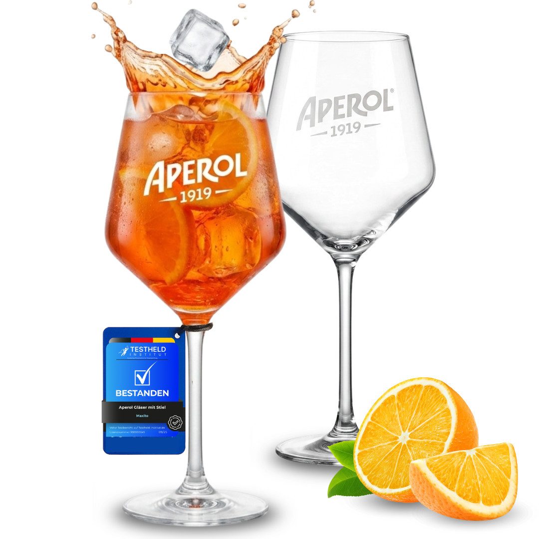 Maxito Cocktailglas als Aperol Spritz Gläser von hervorragender Qualität mit 400 ml, 2-tlg.