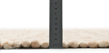 Wollteppich Alpen, THEKO, rechteckig, Höhe: 12 mm, handgewebter Wendeteppich, meliert, reine Wolle, Wohnzimmer