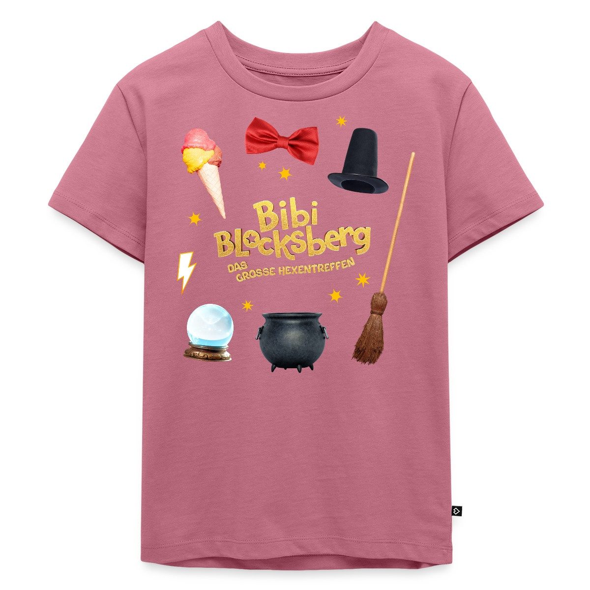 T-Shirt Bibi Blocksberg Film Mit Hexenzubehör Und Logo Kinder Premium T-Shirt