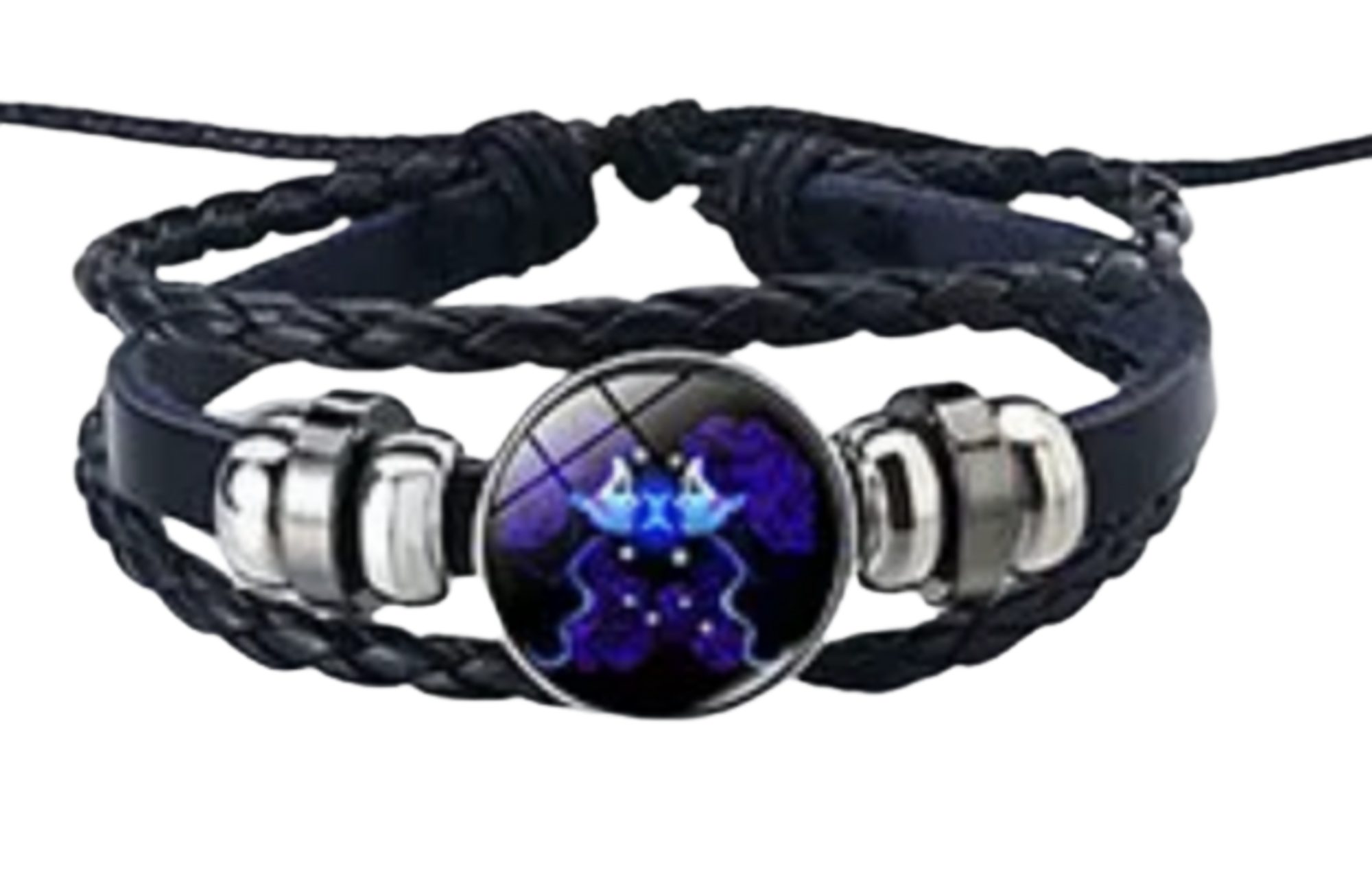 Stelby Armband mit Gravur Armband Sternzeichen Zwillinge mit 3D Gravur im Glas