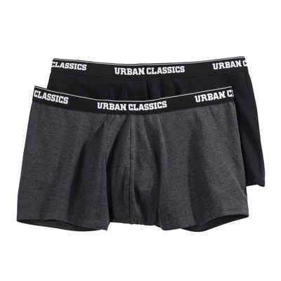 Urban Classics Plus Size Retro Pants Urban Classics 2er-Pack Pants große Größen schwarz/anthrazit melange (Packung, 2-St., 2er-Pack)