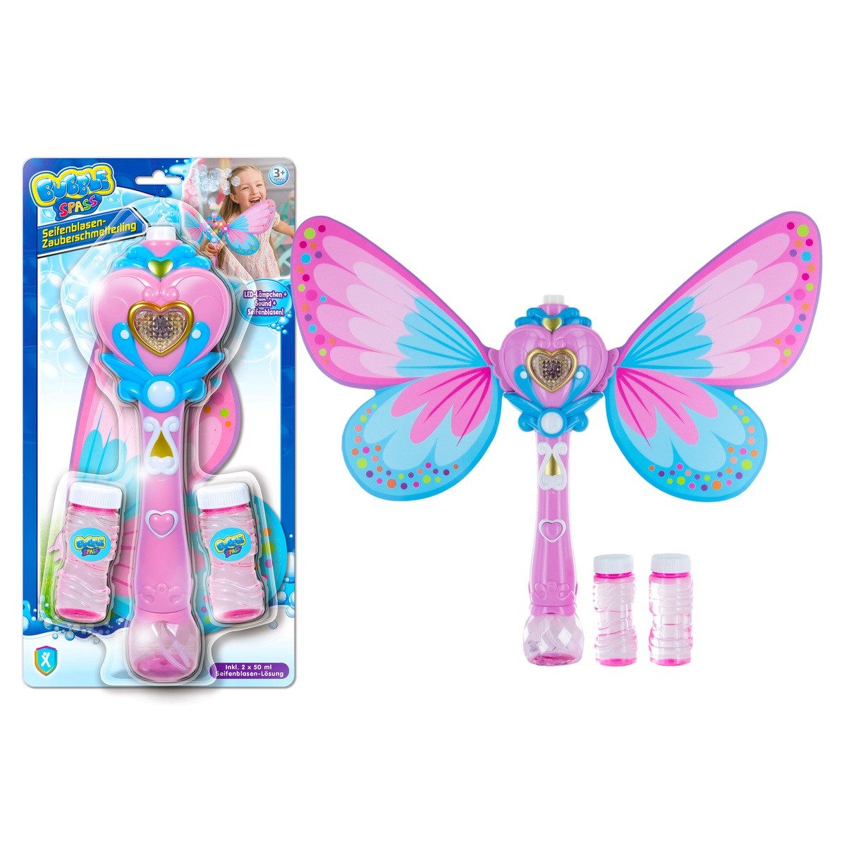 XTREM toys & sports Seifenblasenspielzeug Seifenblasenspielzeug Zauberschmetterling inkl. Batterien Blister