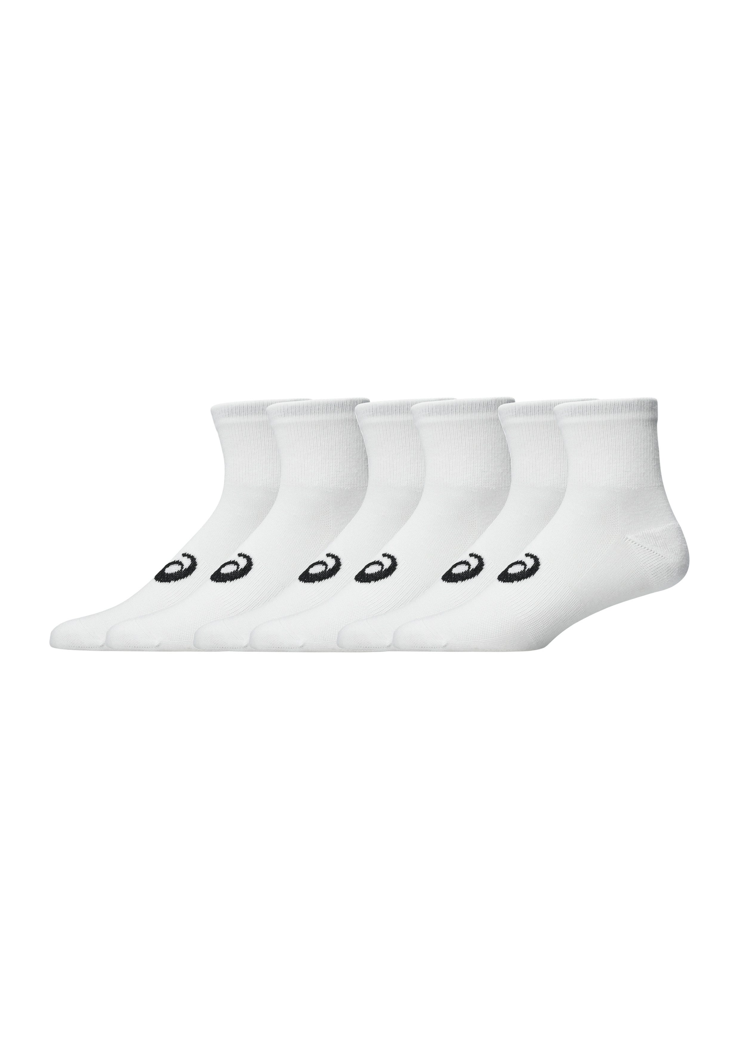 Asics Sportsocken 6 PACK QUARTER SOCK für Erwachsene, dämpfende Wirkung, mit Mesh-Knit-Gewebe