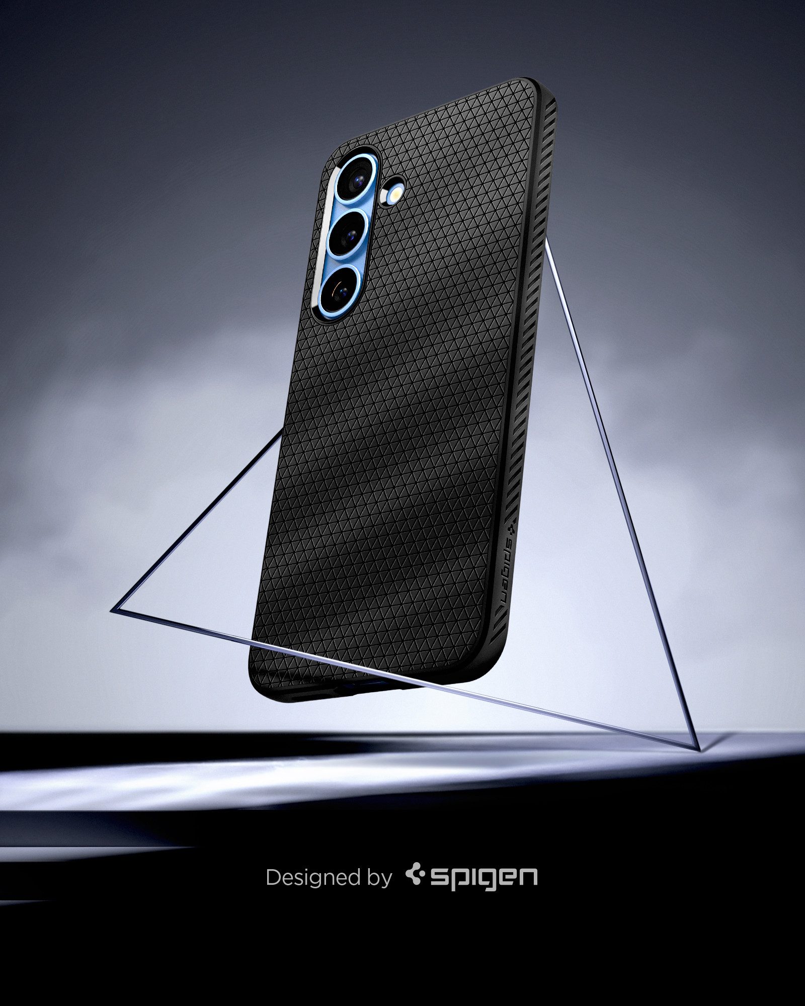 Spigen Handyhülle Hülle für Samsung Galaxy S25 Handyhülle Schutzhülle Stoßfest Schwarz 6,2 Zoll, Militärisch zertifizierter Fallschutz, Rutschfeste Oberfläche