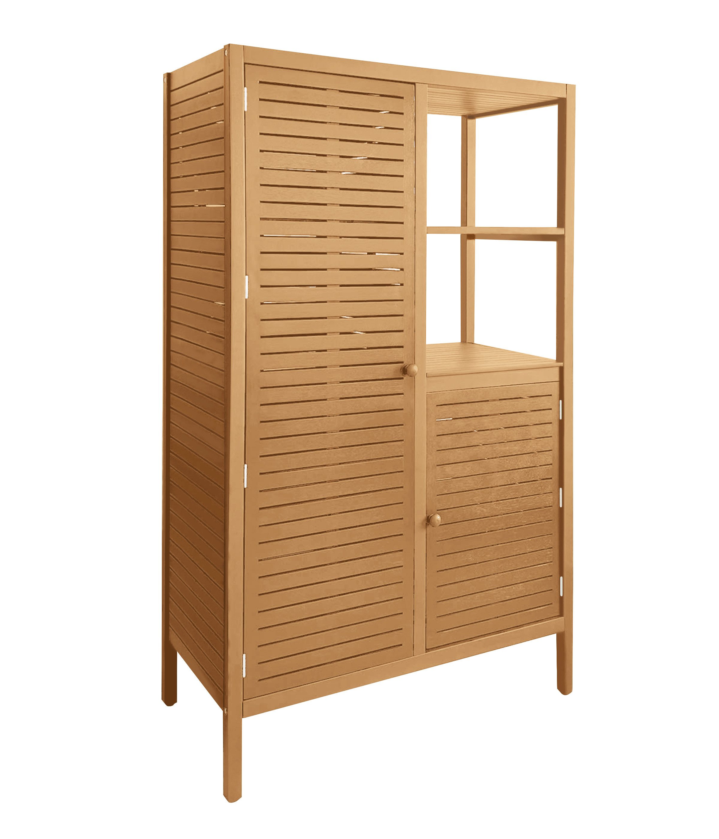 Dehner Outdoor-Küche Southampton Hochschrank, mit Einlegeböden, 100 x 50 x 165 cm, hochwertiger Hochschrank aus FSC®-zertifiziertem Akazienholz