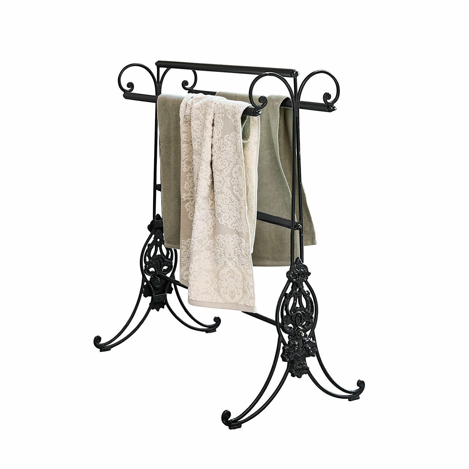 Mirabeau Badaccessoire-Set Handtuchständer Tovrik schwarz
