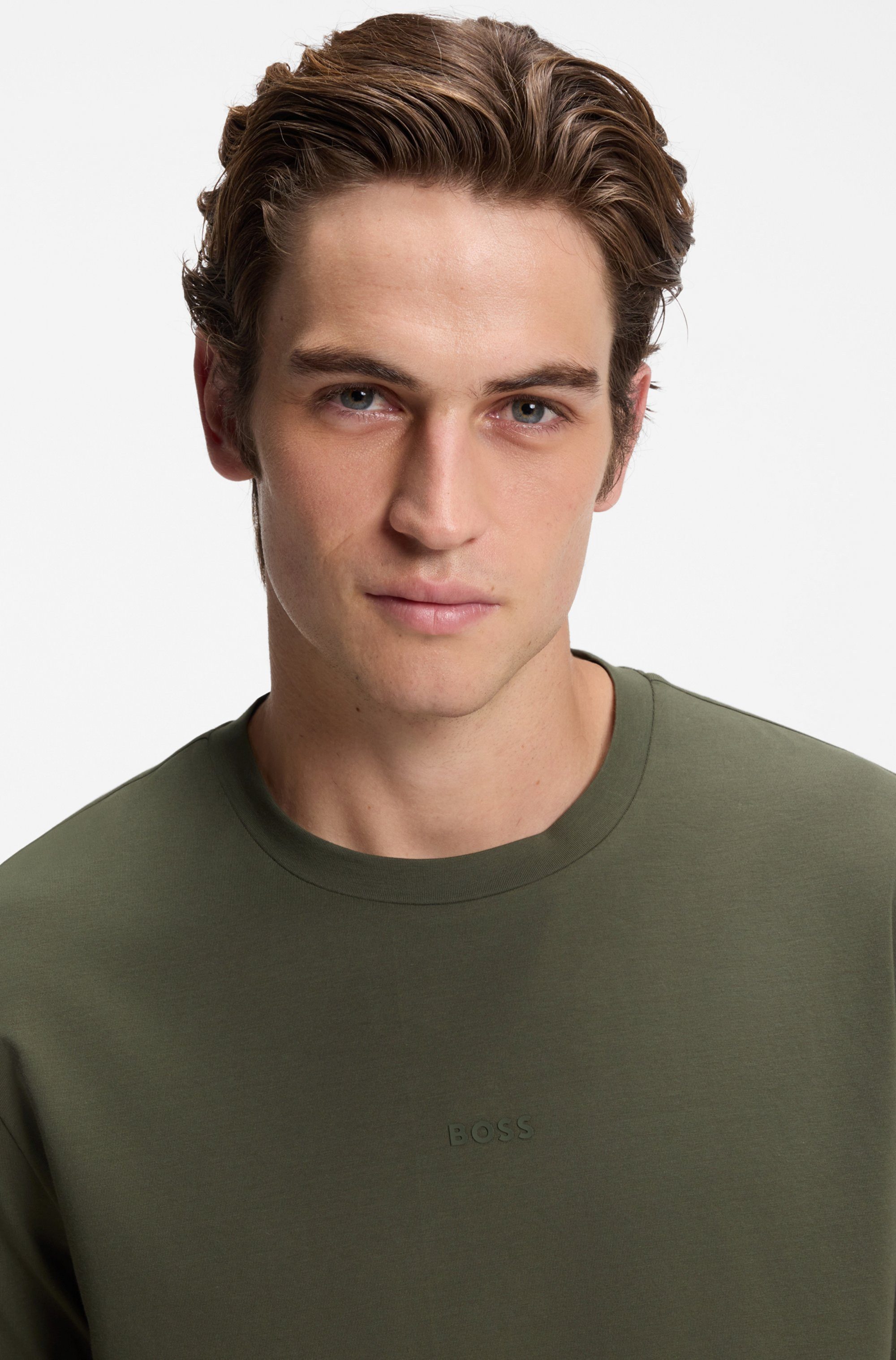 BOSS ORANGE T-Shirt TChup Relaxed Fit Stretch-Cotton-Jersey Rundhalsausschnitt