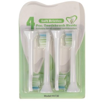AccuCell Blutdruckmessgerät 4 Stück Smart Cleaning Brush 3 Ersatz-Zahnbürstenkopf für elektrische
