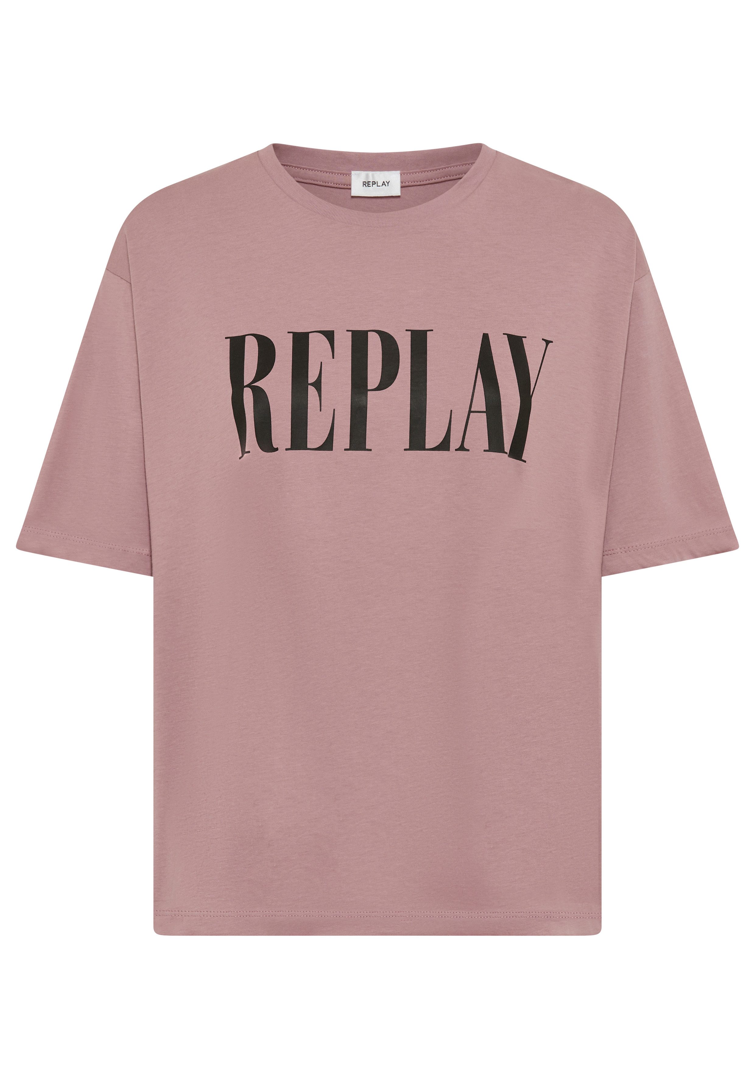 Replay T-Shirt aus Baumwolle, Rundhals
