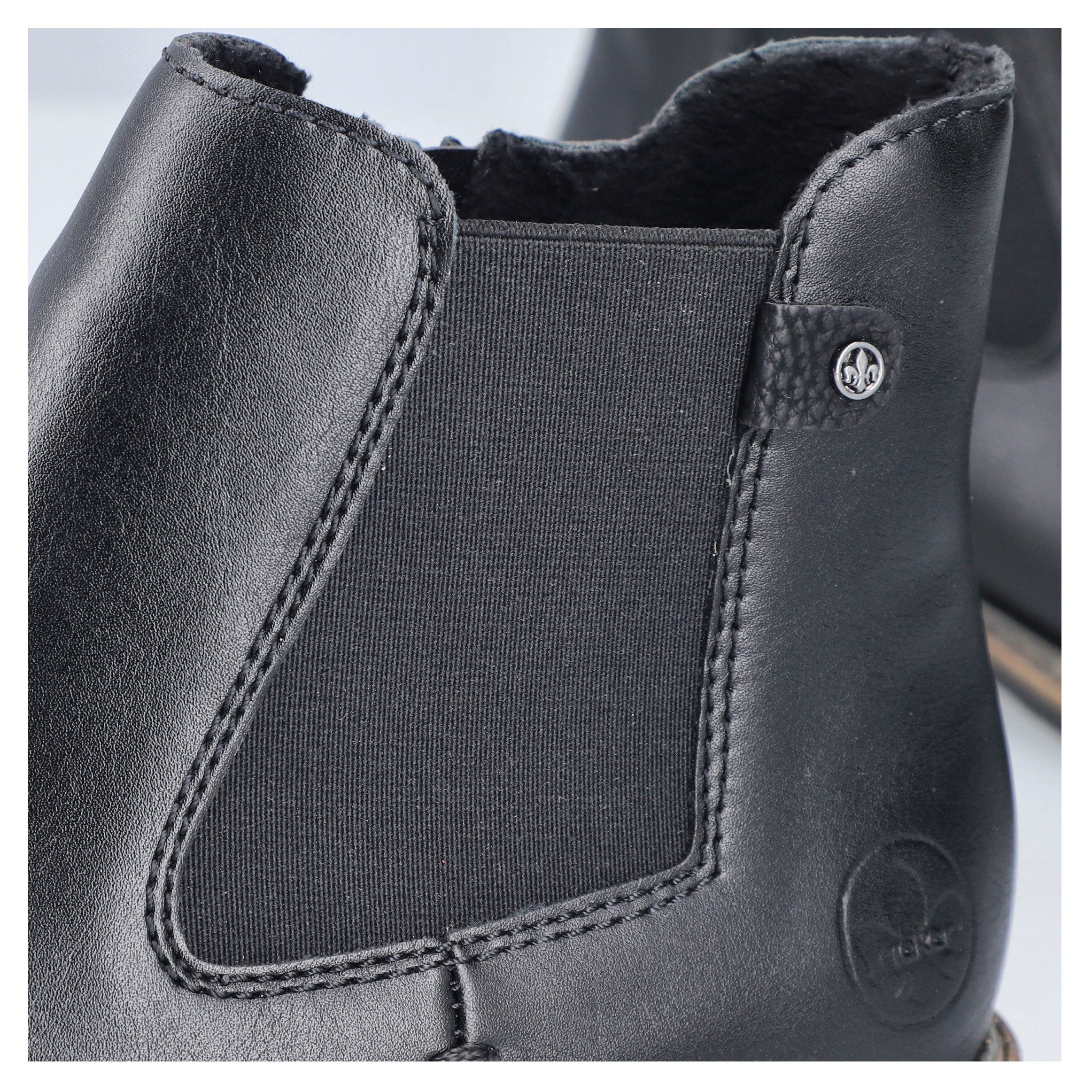 Rieker Chelseaboots Stiefelette, Boots, Blockabsatz, mit elastischem Einsatz