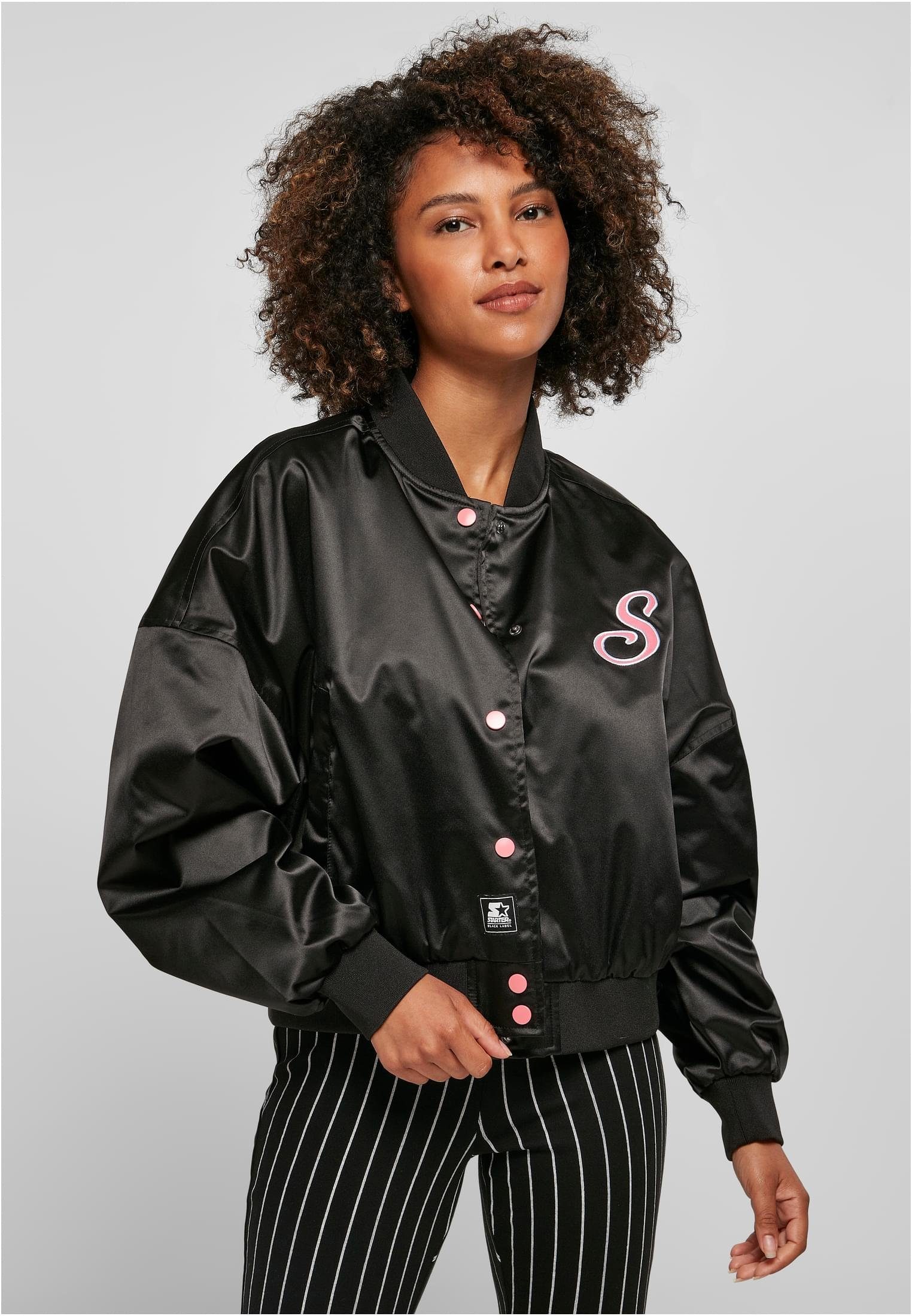 Starter Collegejacke Damen Ladies Starter Satin College Jacket (1-St) black | Übergangsjacken