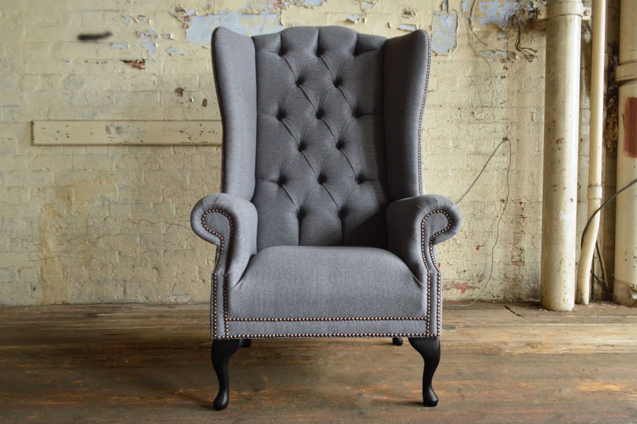 Ohrensessel Chesterfield Sessel Polstercouch für gemütliche Fernsehabende