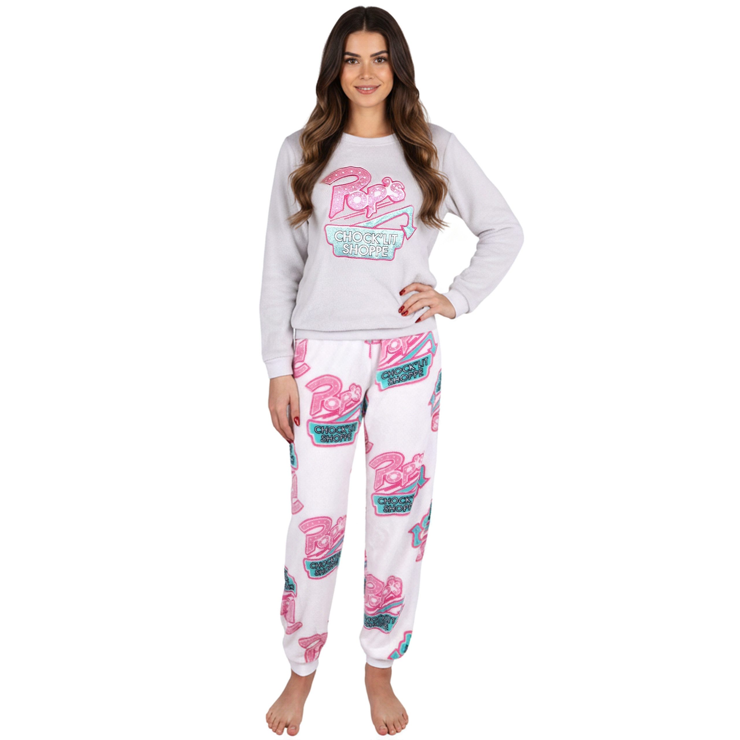Sarcia.eu Pyjama RIVERDALE Damen Pyjama, 2tlg, warm, Fleece, langarm günstig online kaufen
