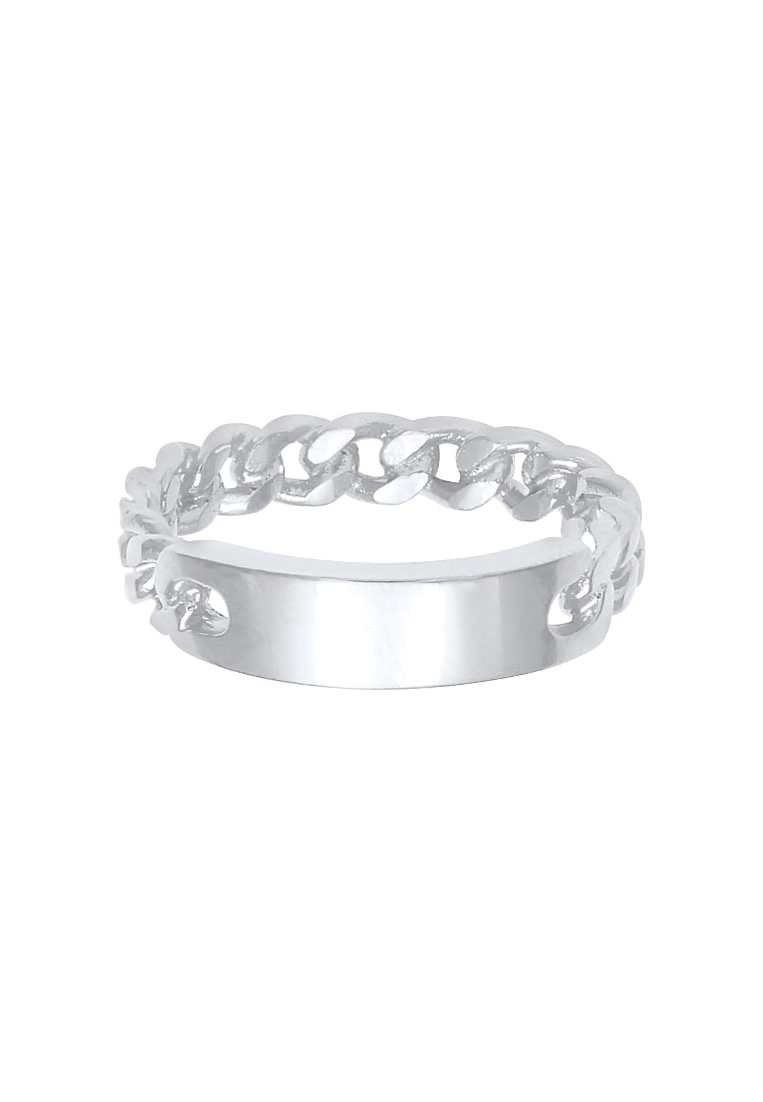 Elli Fingerring Bandring Platte Panzer Kette günstig online kaufen