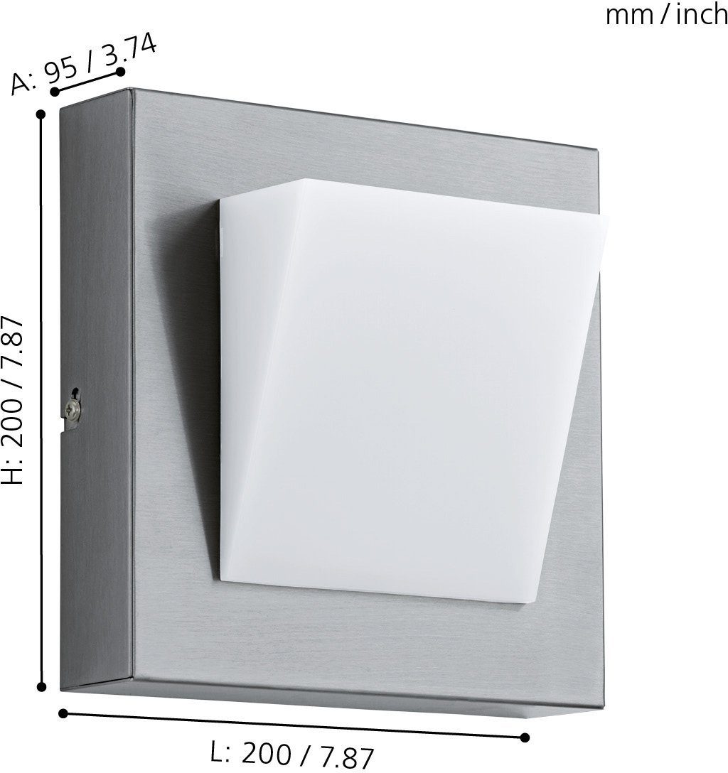EGLO LED Außen-Wandleuchte CALGARY1, LED fest integriert, Warmweiß, LED tauschbar