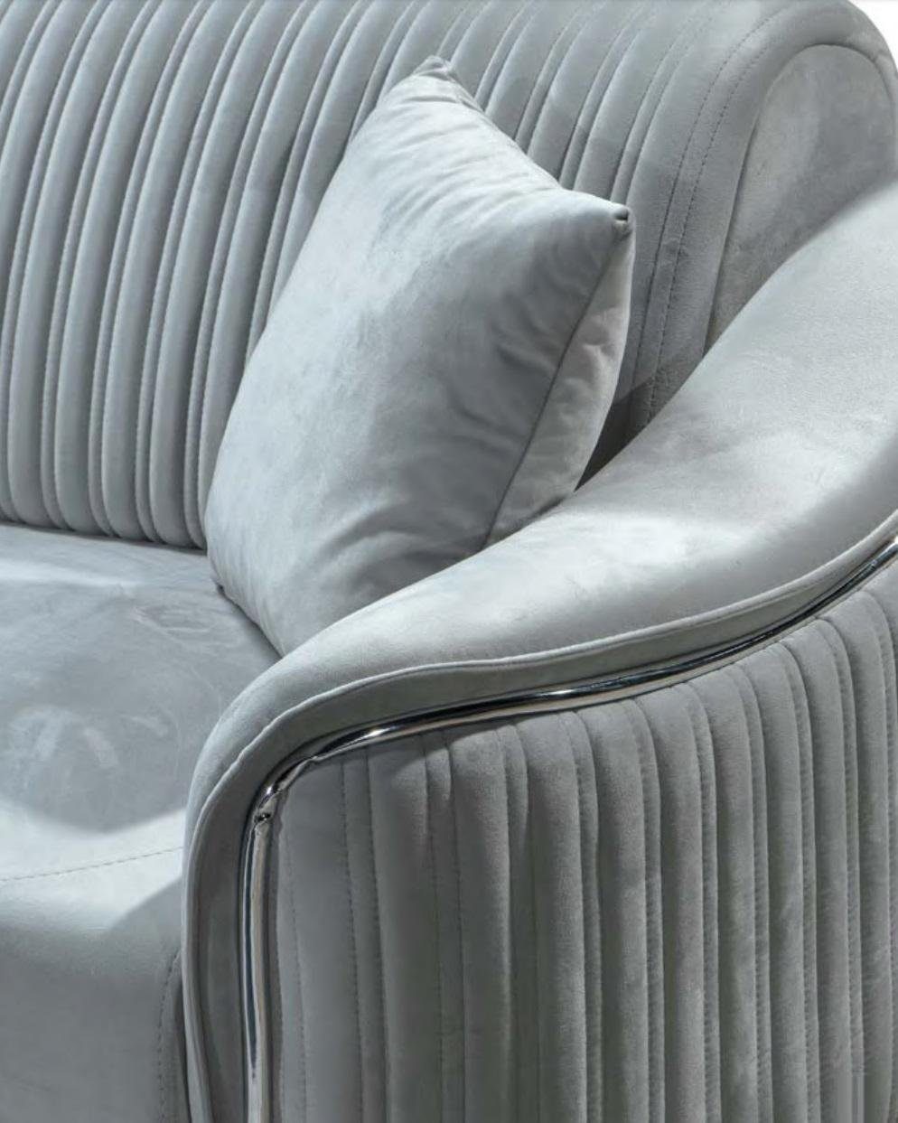 in L-Form JVmoebel Modernes Design, Europe Polster Eckgarnitur Ecksofa Graues Ecksofa Couch Made